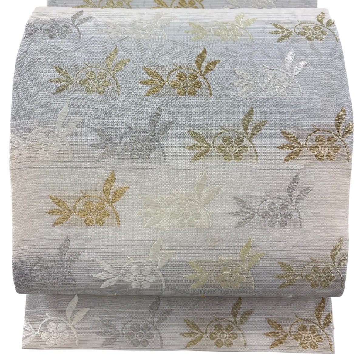 名古屋帯 秀品 鈴乃屋 河童 胡瓜 クリーム 正絹｜中古・古着