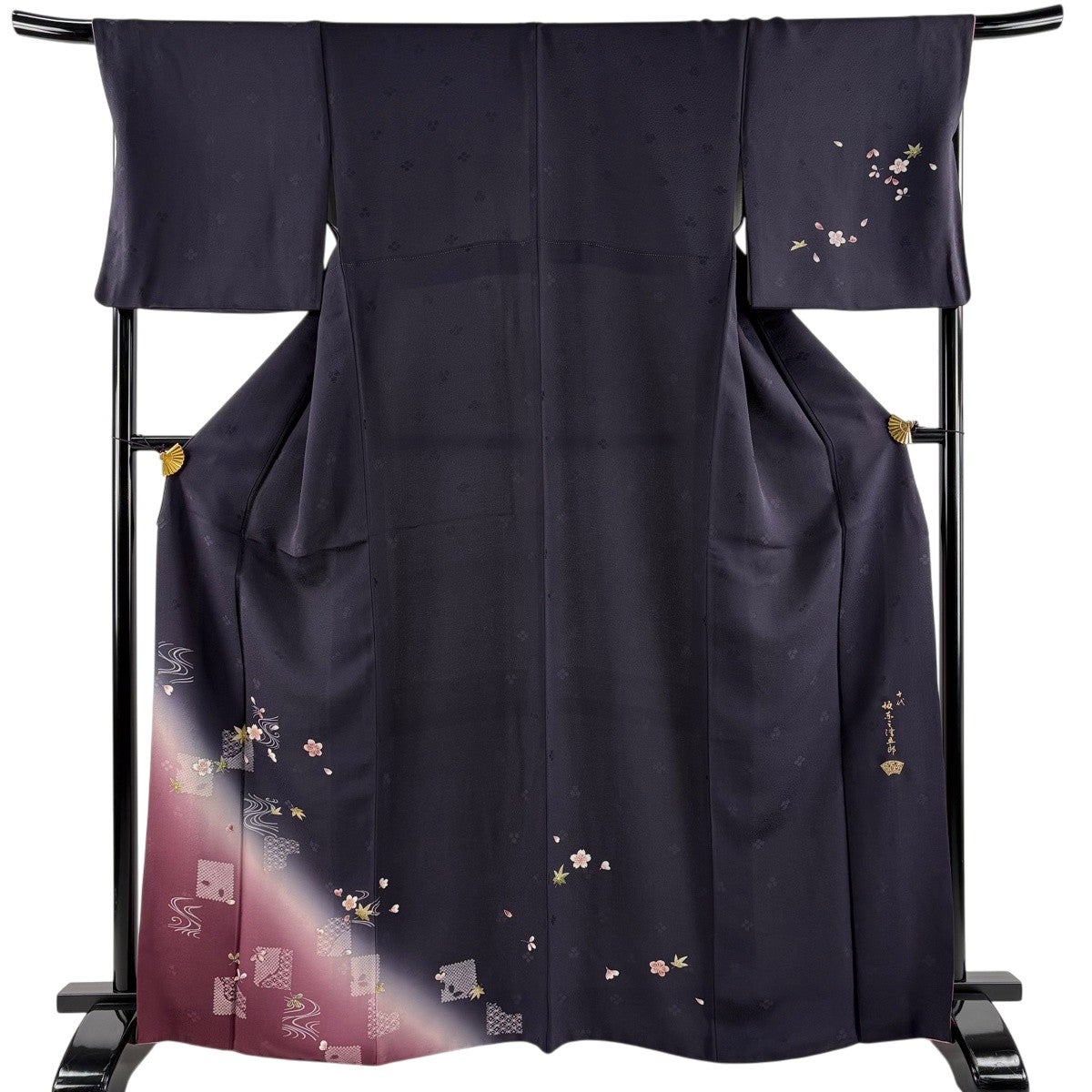 【美品】 小紋 身丈158cm 裄丈68.5cm 正絹 逸品 【中古】 小紋 身丈166.5cm 裄丈68.5cm 正絹 逸品 【中古】の通販 by バイセル