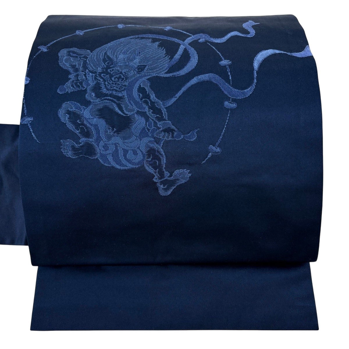 名古屋帯 秀品 八寸名古屋帯 夏帯 紗 波頭 クリーム 正絹｜中古・古着