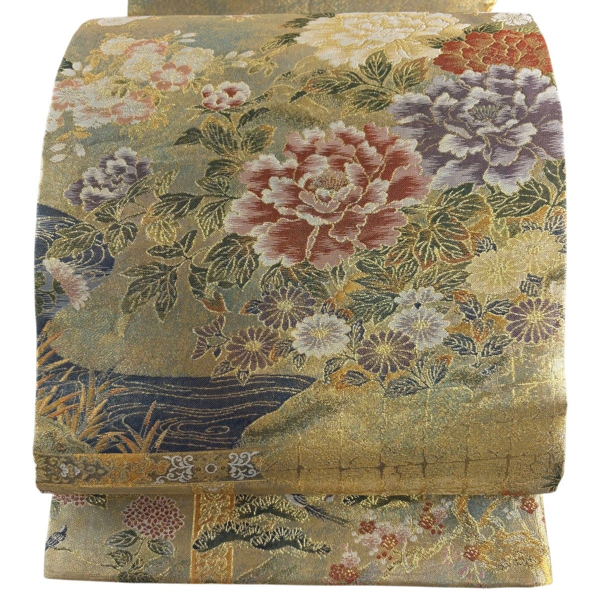 【美品】 丸帯 逸品 お太鼓柄 正絹 【中古】 美品】 丸帯 逸品 お太鼓柄 正絹 【中古】の通販 by バイセル ラクマ店