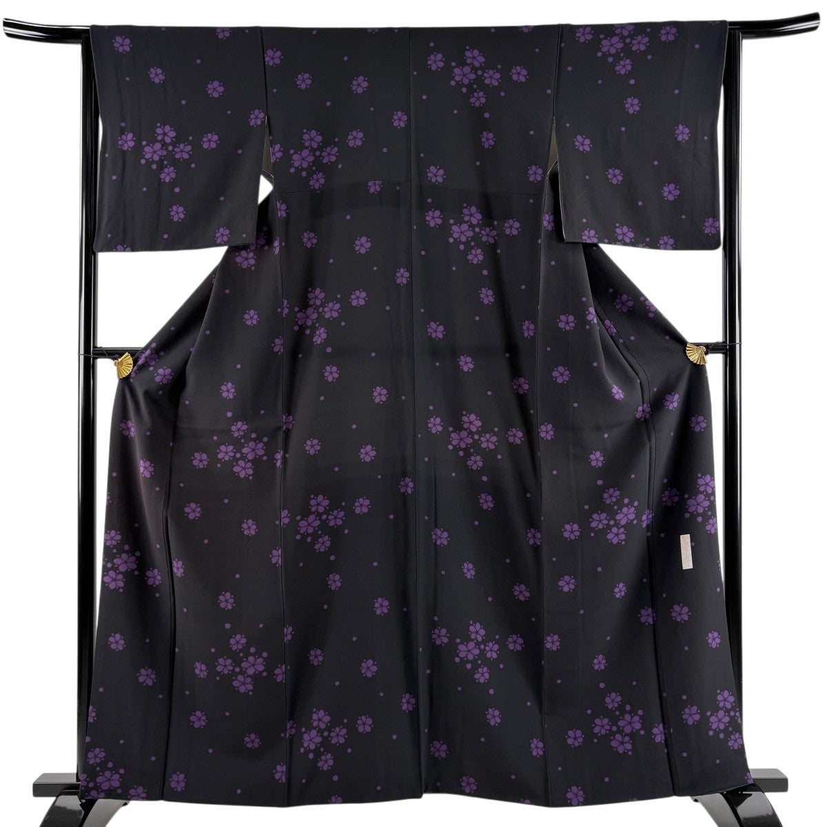 美品】 袋帯 逸品 辻村ジュサブロー 落款あり うさぎ 花びら 黒 六通 