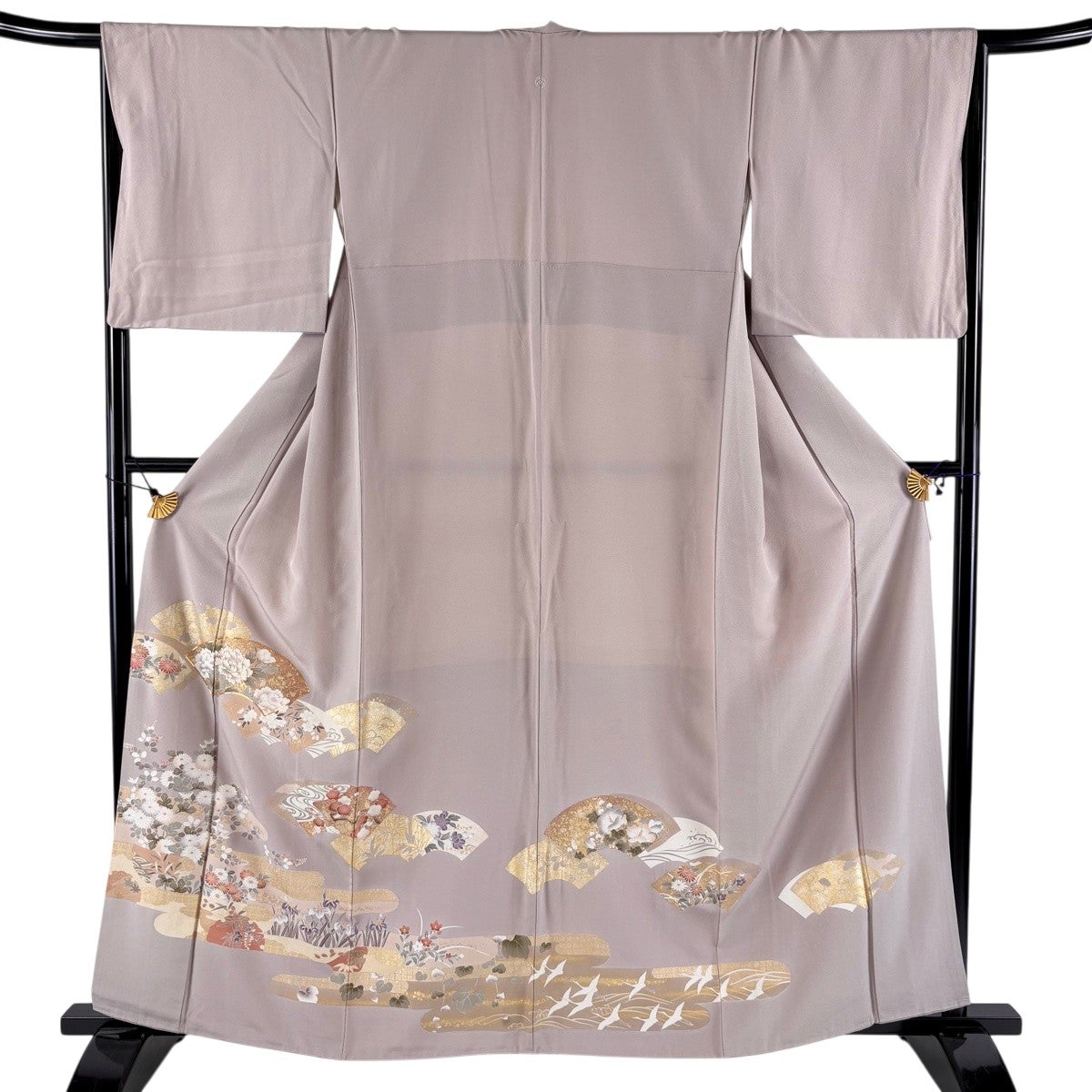 色留袖 美品 名品 身丈167.5cm 裄丈67.5cm 正絹 【中古】 100h限定☆ポイント15倍】色留袖 正絹 仕立て上がり 一つ紋 落款有