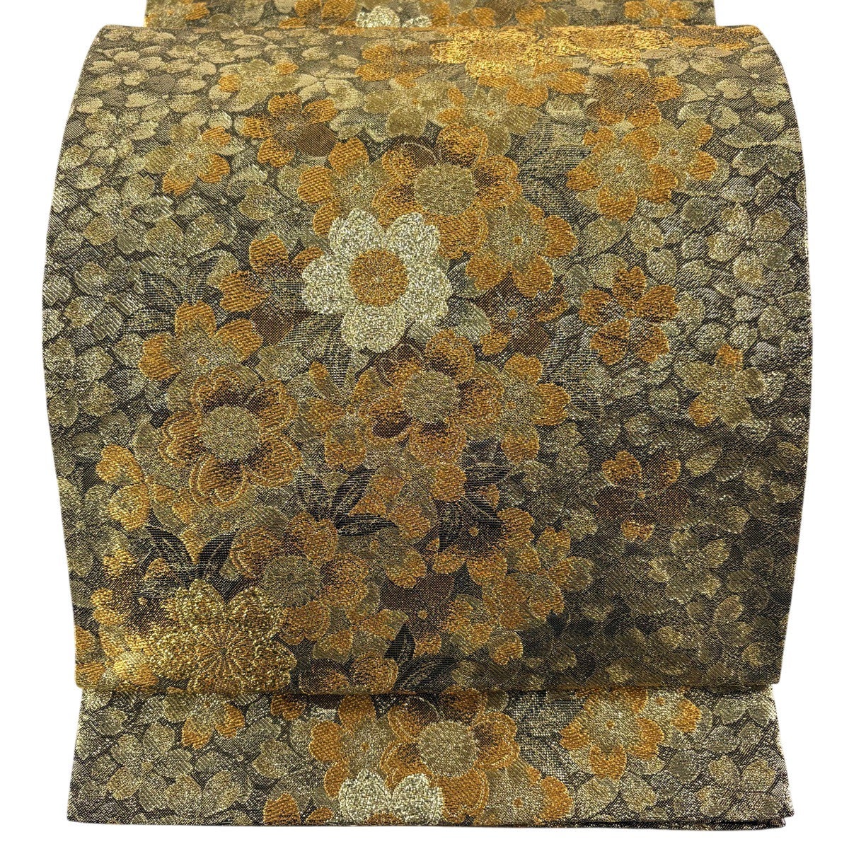 袋帯 秀品 桜 金糸 箔 金色 全通 正絹｜中古・古着・リサイクル着物