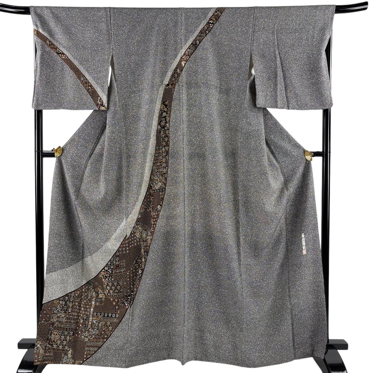 50%OFF 付下げ 身丈164cm 裄丈69cm L 袷 川村久太郎 落款あり 市松 50%OFF 付下げ 身丈164cm 裄丈69cm L 袷 川村久太郎 落款あり 市松