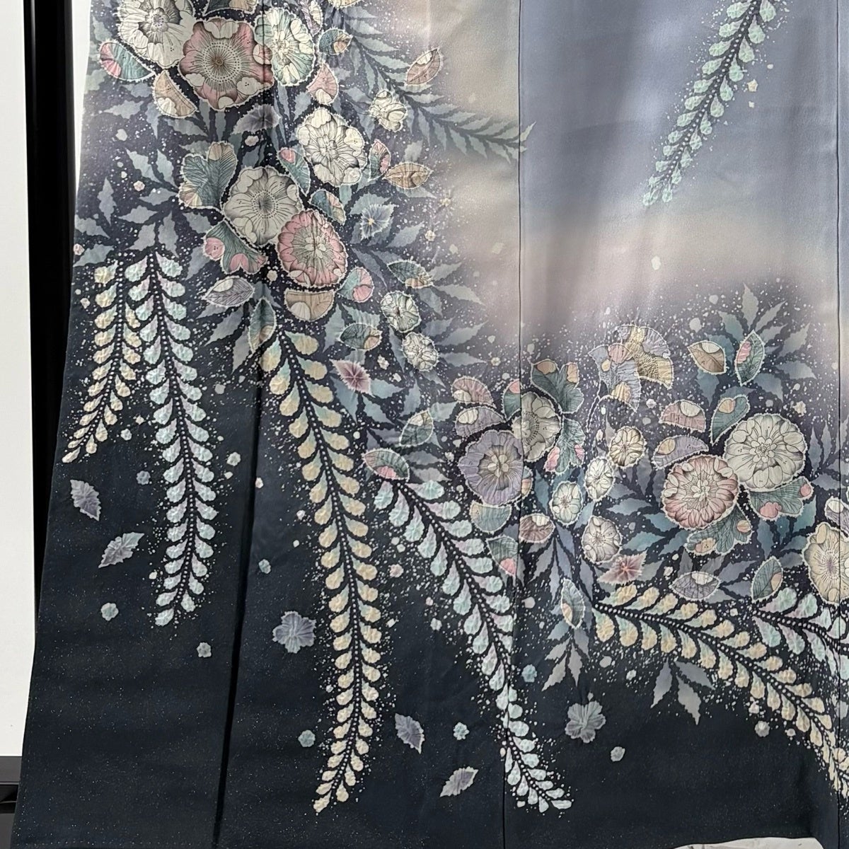 訪問着 身丈163cm 裄丈63.5cm S 袷 徳永憲峯 落款あり 辻が花 銀通し