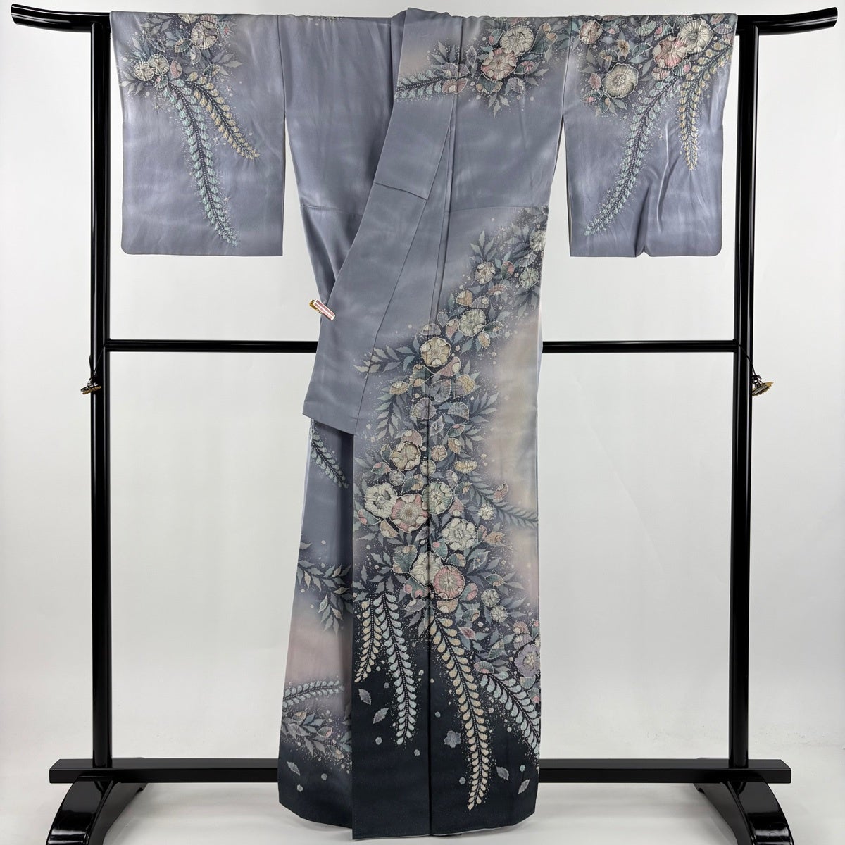 50%OFF 訪問着 身丈163cm 裄丈63.5cm S 袷 徳永憲峯 落款あり 辻が花
