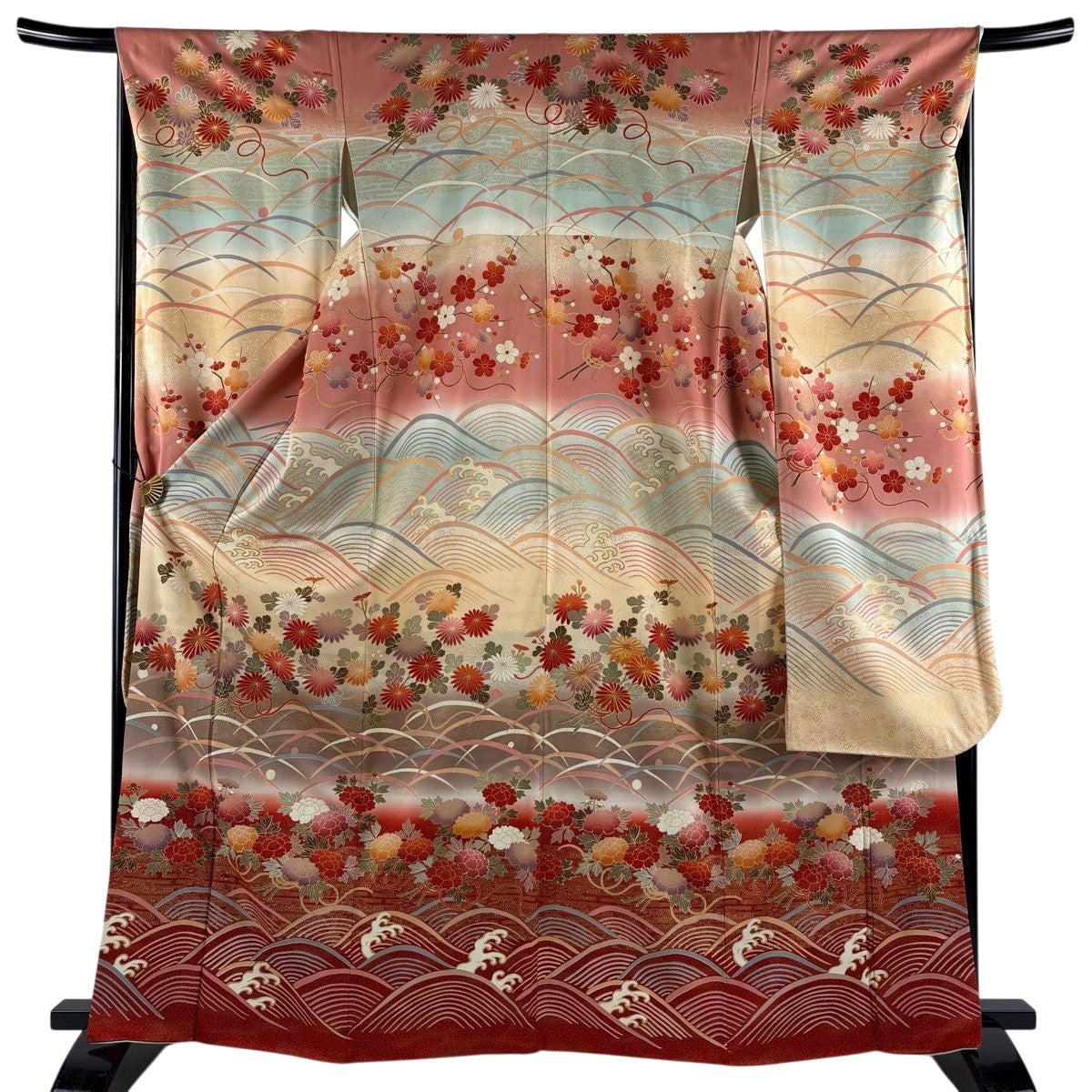 振袖 美品 名品 笠松 橘 金糸 金彩 山吹色 袷 身丈166cm 裄丈65cm