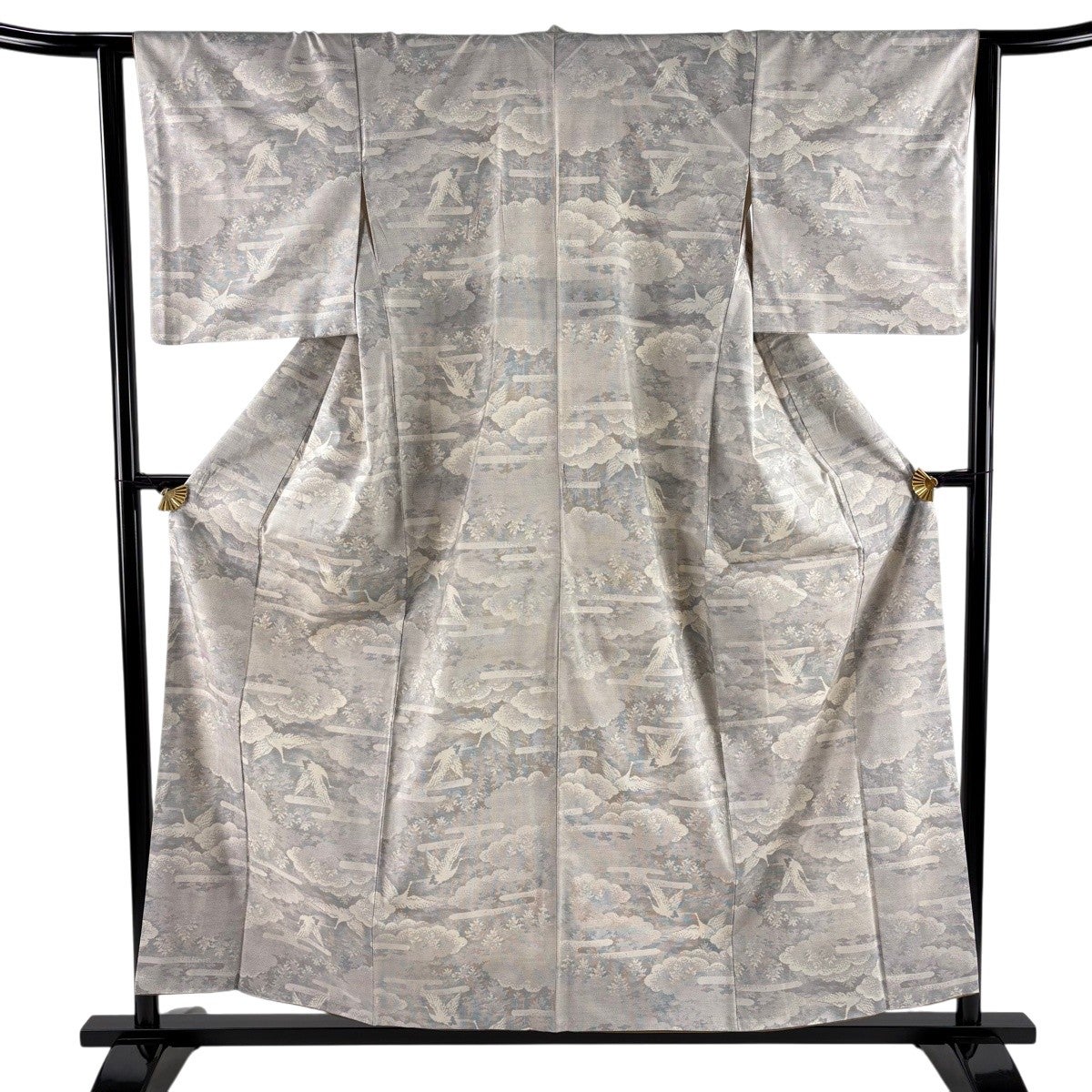 紬 身丈157.5cm 裄丈65.5cm 正絹 秀品 【中古】 美品】 紬 身丈157cm 裄丈64cm 正絹 秀品 【中古】の通販 by バイセル