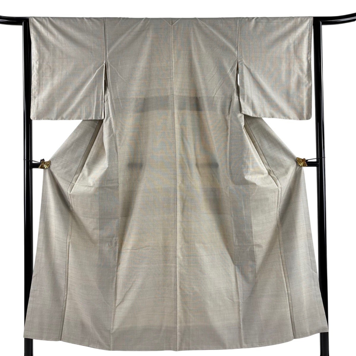 付下げ 身丈166cm 裄丈66.5cm 正絹 美品 名品 【中古】 付下げ 身丈166cm 裄丈66cm M 袷 草花 ぼかし 灰色 正絹 秀品 【中古