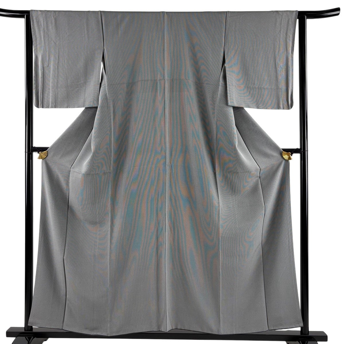美品】 江戸小紋 身丈158cm 裄丈62cm S 袷 角通し 黄土色 正絹 秀品