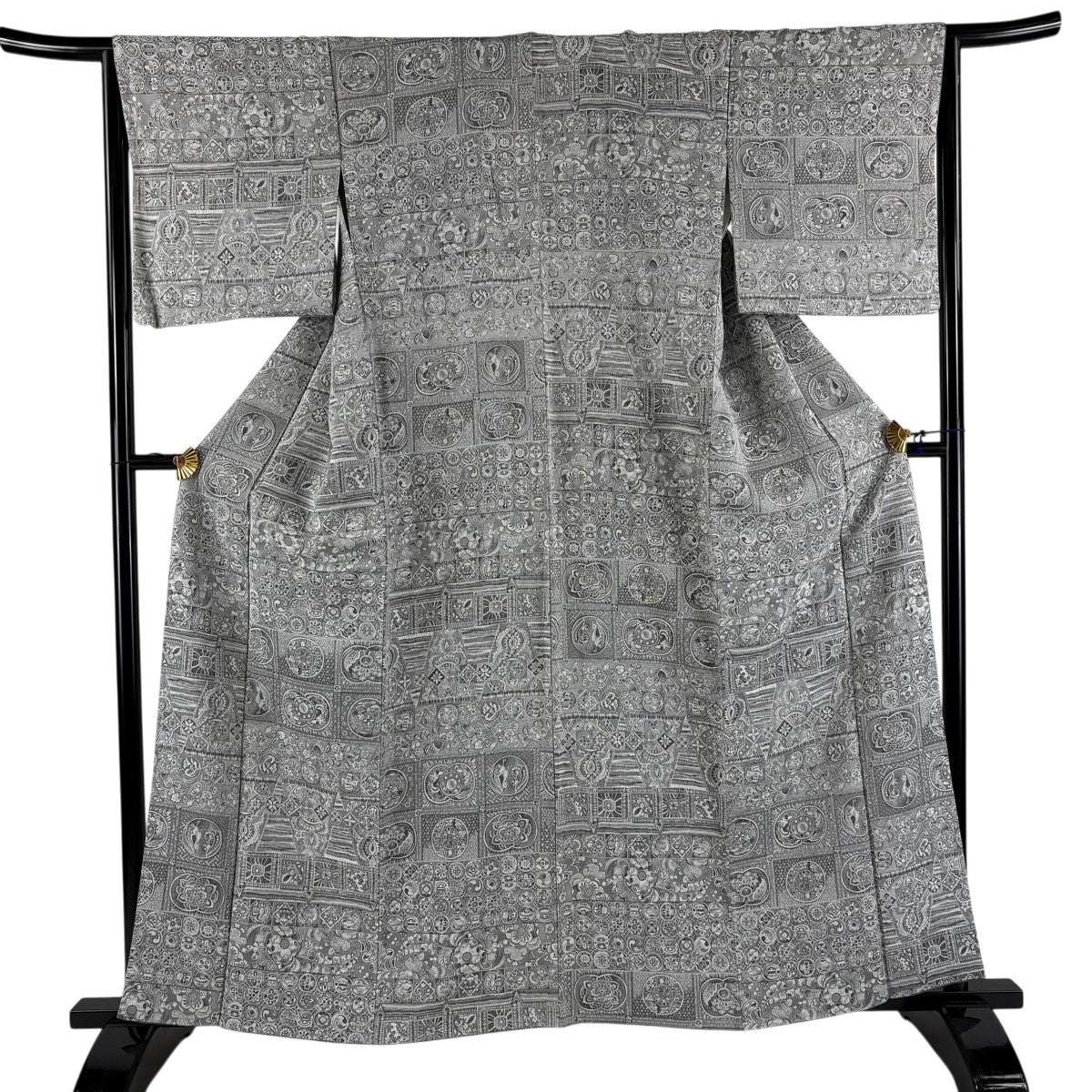 小紋 美品 秀品 身丈161cm 裄丈65cm 正絹 【中古】 美品】 小紋 身丈161cm 裄丈65cm 正絹 秀品 【中古】の通販 by