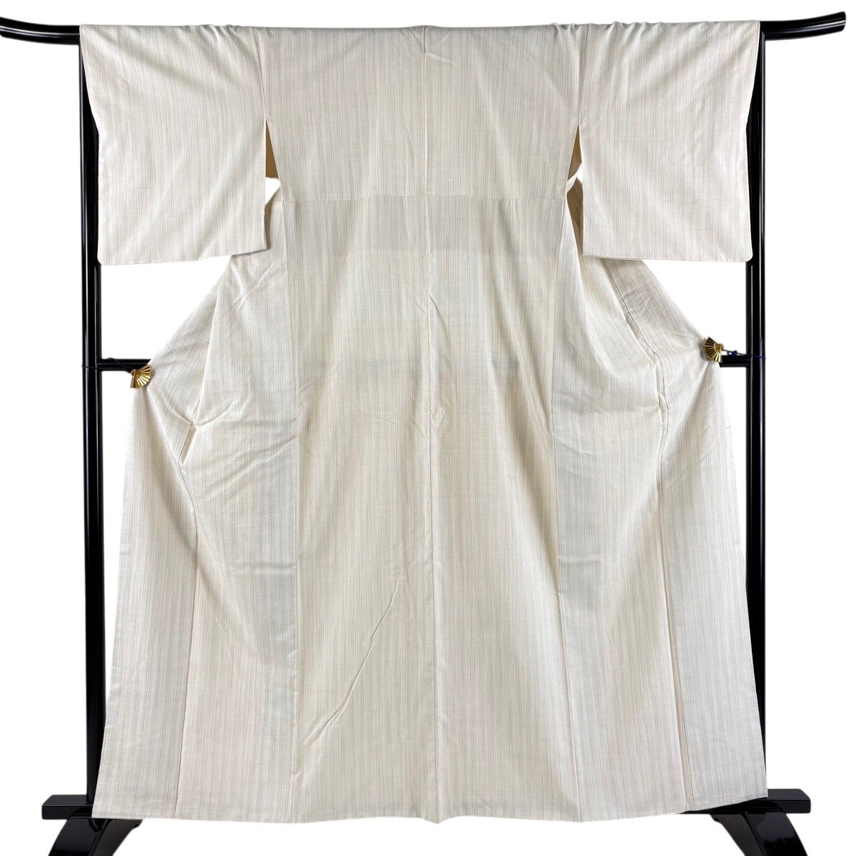 単衣 紬 クリーム 抽象文 身丈166.5cm 裄丈65cm トールサイズ 正絹 美品】 紬 身丈165.5cm 裄丈68cm L 袷 縦縞模様 クリーム 正絹 秀品