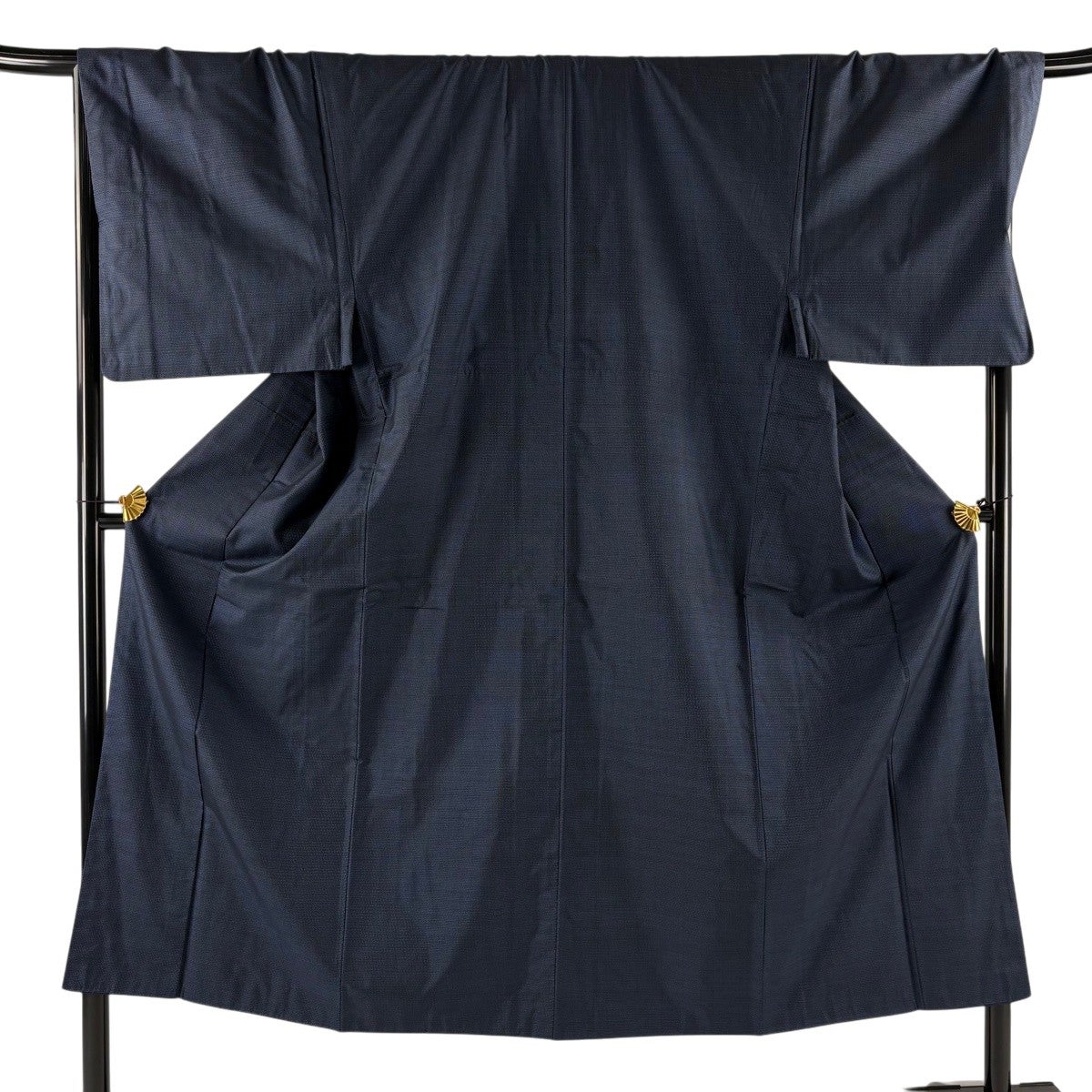 美品】 男着物 身丈147.5cm 裄丈70.5cm M 袷 アンサンブル 大島紬 証紙