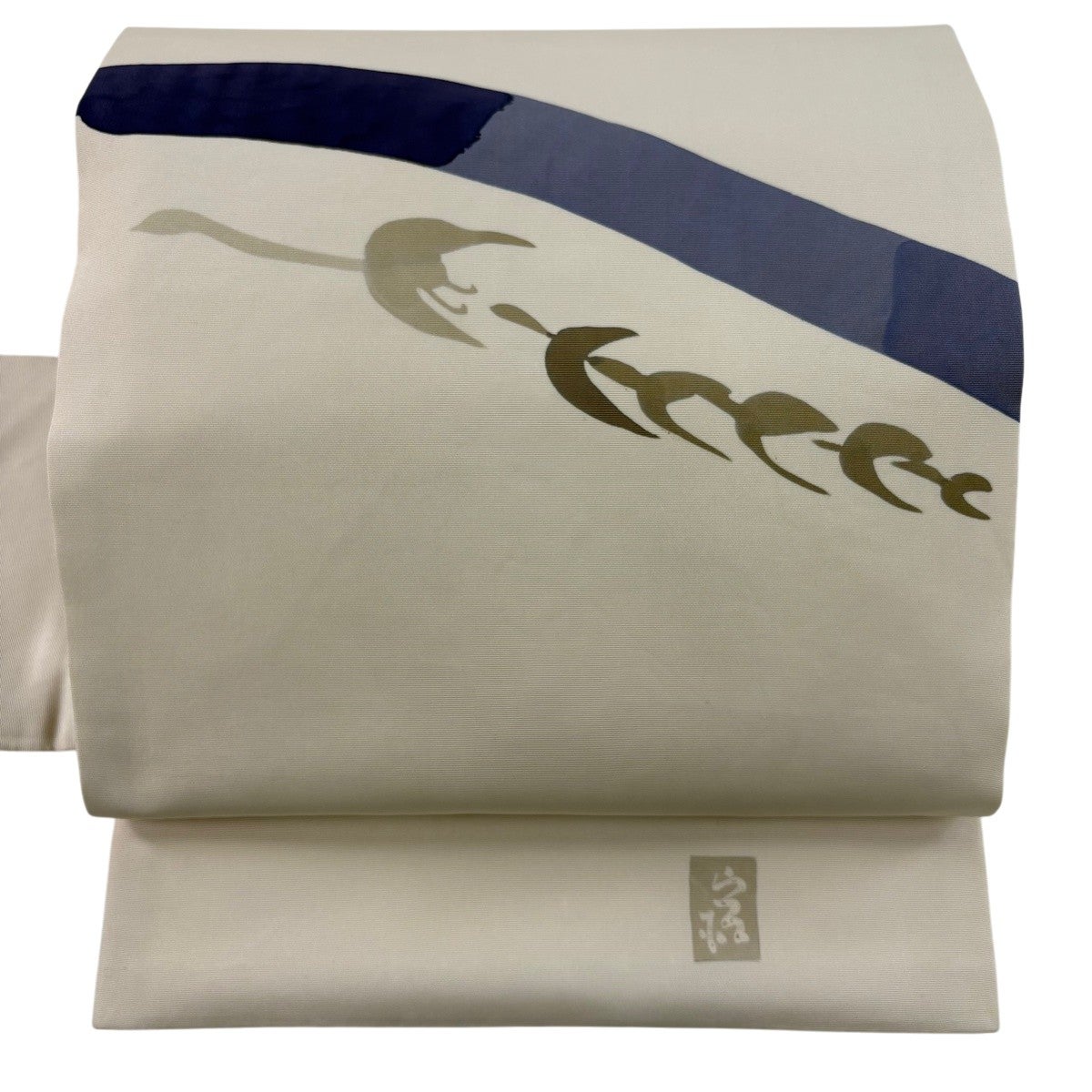塩瀬　名古屋帯 100h限定☆ポイント15倍】塩瀬 染め名古屋帯 染帯 茶 九寸 未仕立て