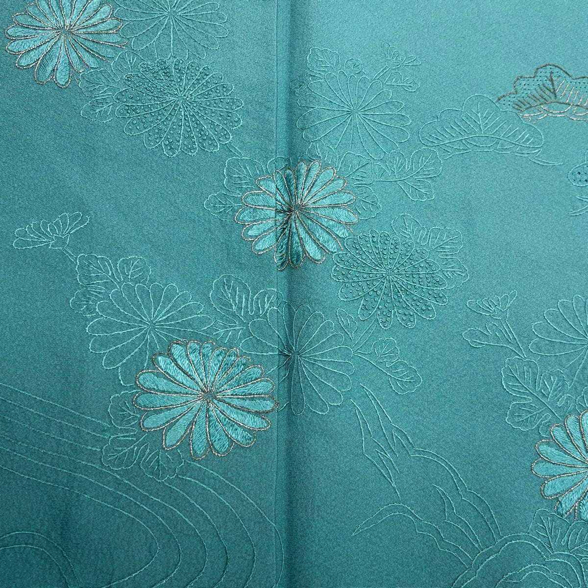 訪問着 美品 秀品 身丈157cm 裄丈64cm 正絹 【中古】 訪問着 身丈157cm 裄丈63cm S 袷 落款 草花 赤茶 正絹 秀品 【中古