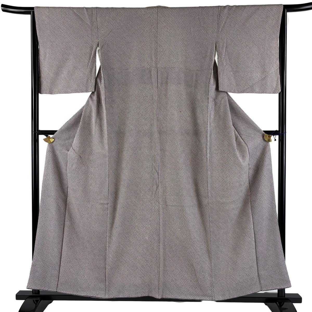 振袖 身丈158.5cm 裄丈65cm 正絹 秀品 【中古】 振袖 身丈158.5cm 裄丈65.5cm M 袷 地紋 赤茶 正絹 名品 一つ紋｜中古
