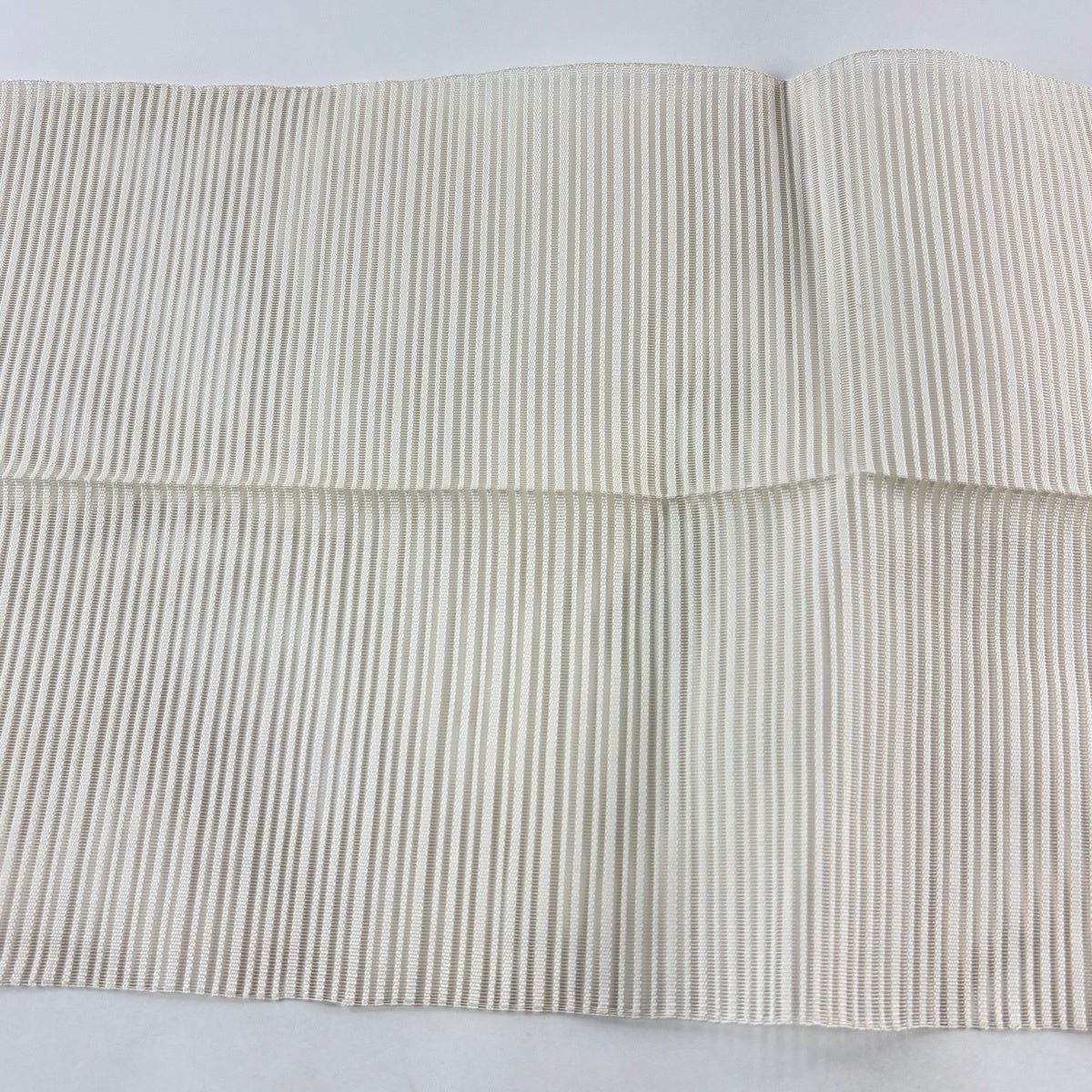 名古屋帯 秀品 夏帯 絽 八寸名古屋帯 松葉仕立て よろけ縞 金銀糸