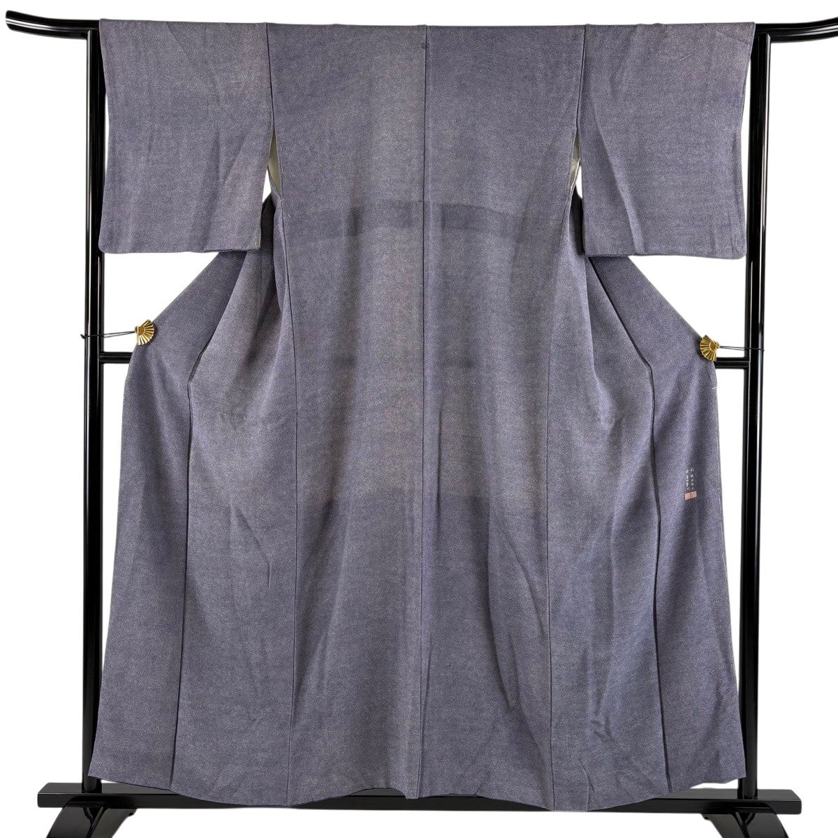 30%OFF 江戸小紋 身丈161cm 裄丈64cm M 袷 落款あり 行儀 紫 正絹 秀品