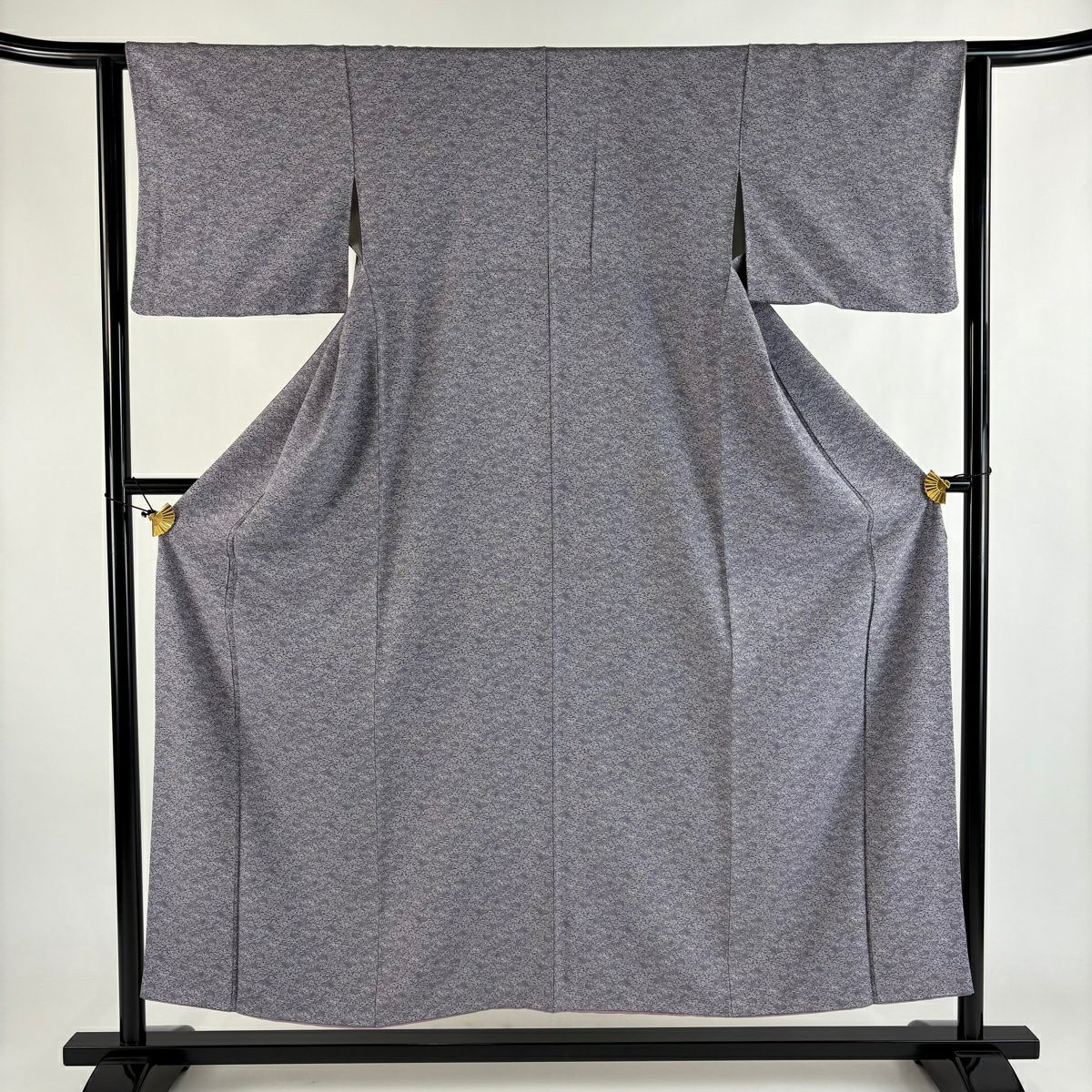50%OFF 江戸小紋 身丈156cm 裄丈64cm M 袷 鮫 紺色 正絹 秀品 K50