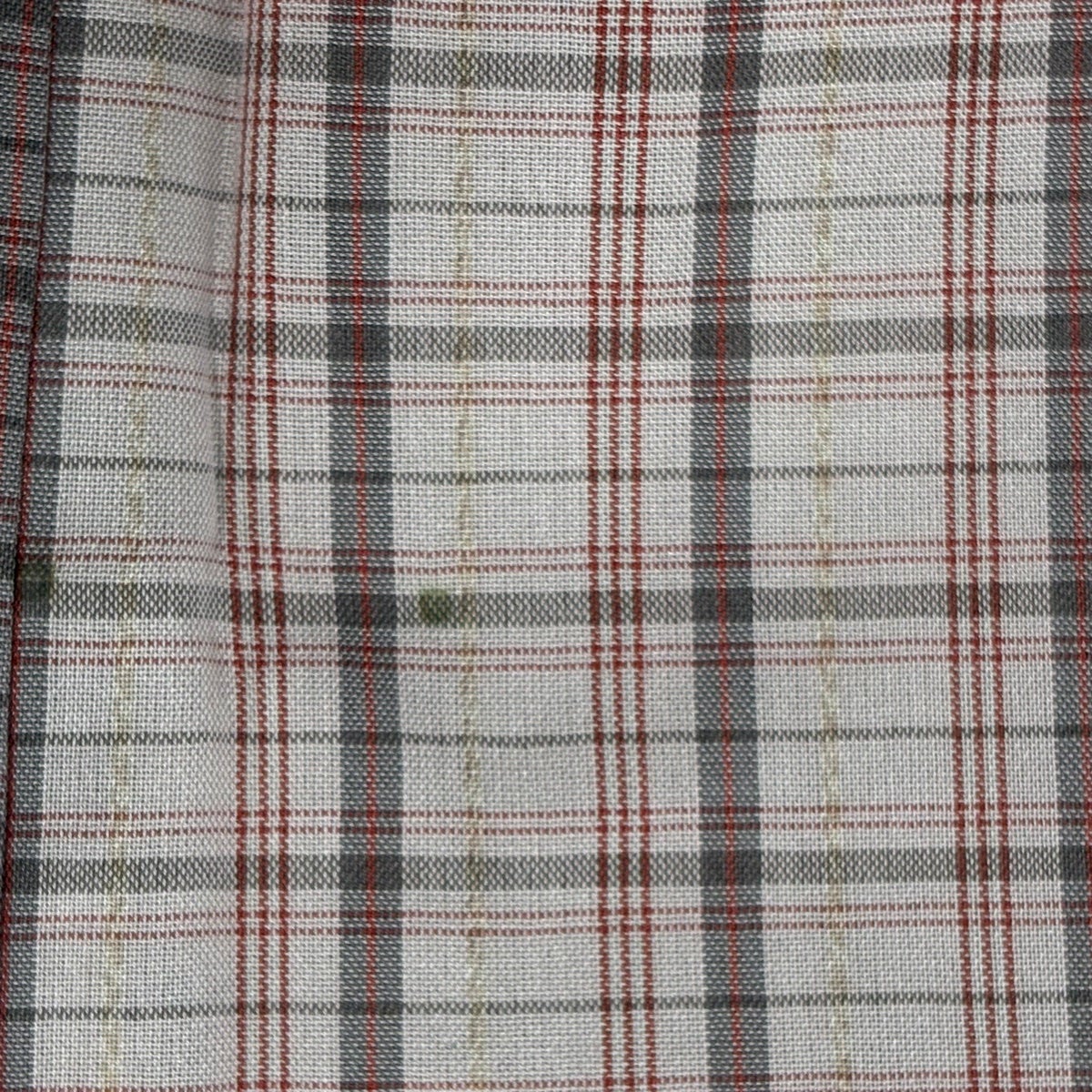 紬 身丈159.5cm 裄丈67.5cm L 薄物 夏紬 格子 薄小豆 正絹 秀品｜中古