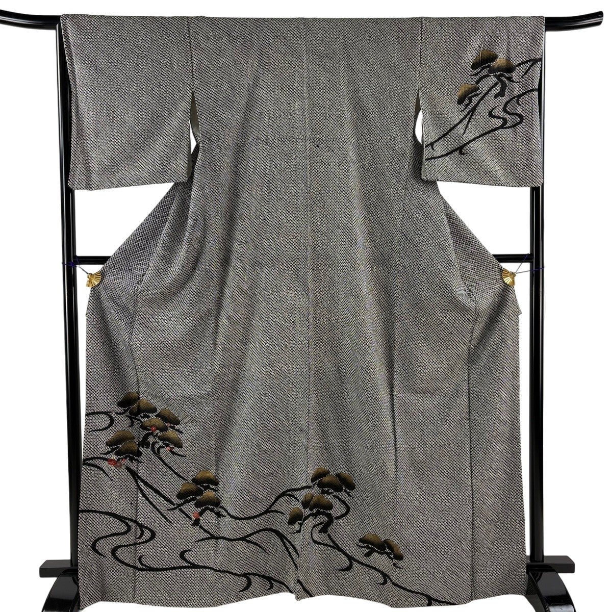 訪問着 美品 名品 身丈169.5cm 裄丈67cm 正絹 【中古】 訪問着 レディース 正絹 緑 豪華 身丈155.5cm 裄丈66.5cm 仕立て上がり