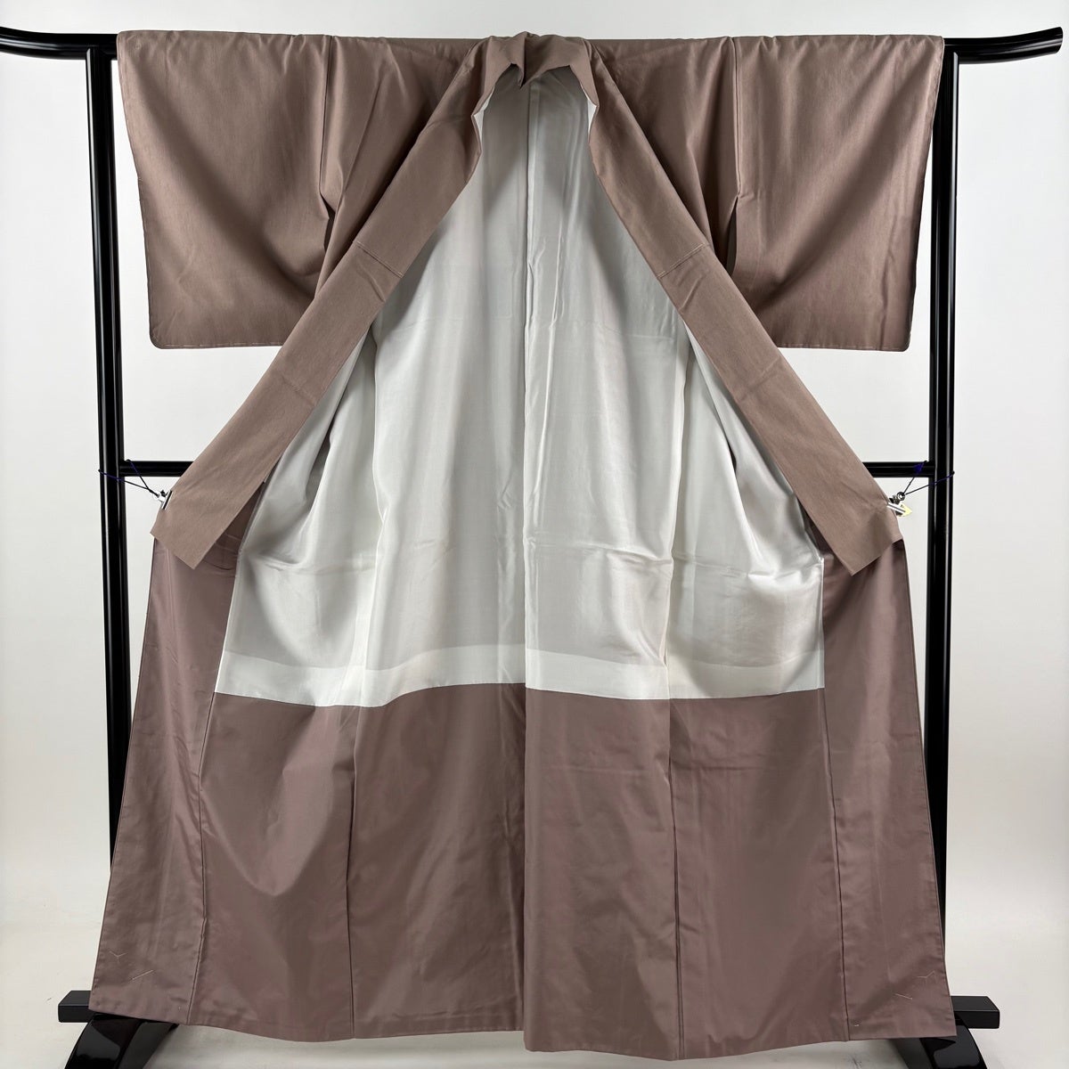 美品】 紬 身丈162.5cm 裄丈62.5cm S 袷 薄小豆 正絹 秀品｜中古・古着