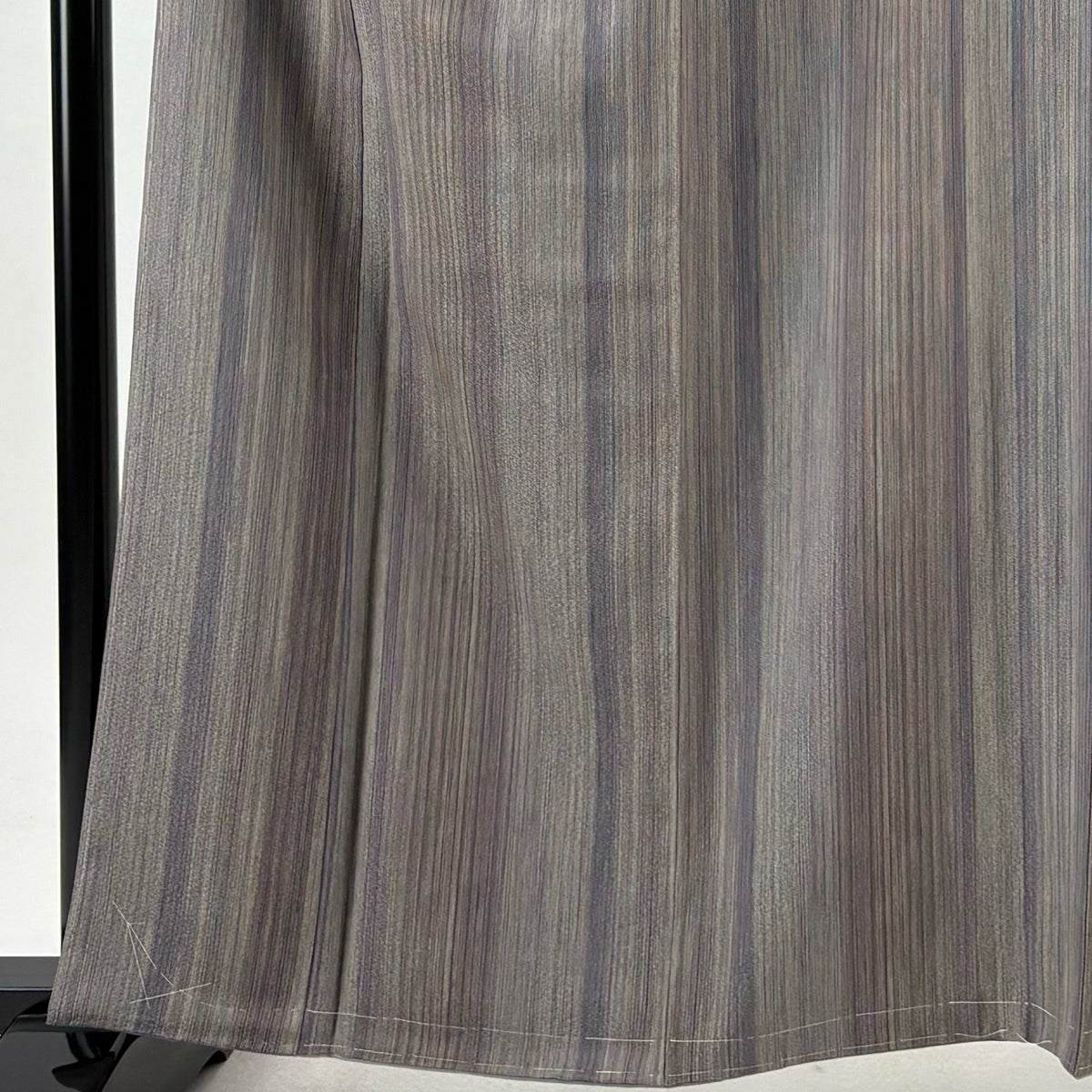 美品】 紬 身丈161.5cm 裄丈64cm M 袷 名古屋帯セット 落款あり 縦縞