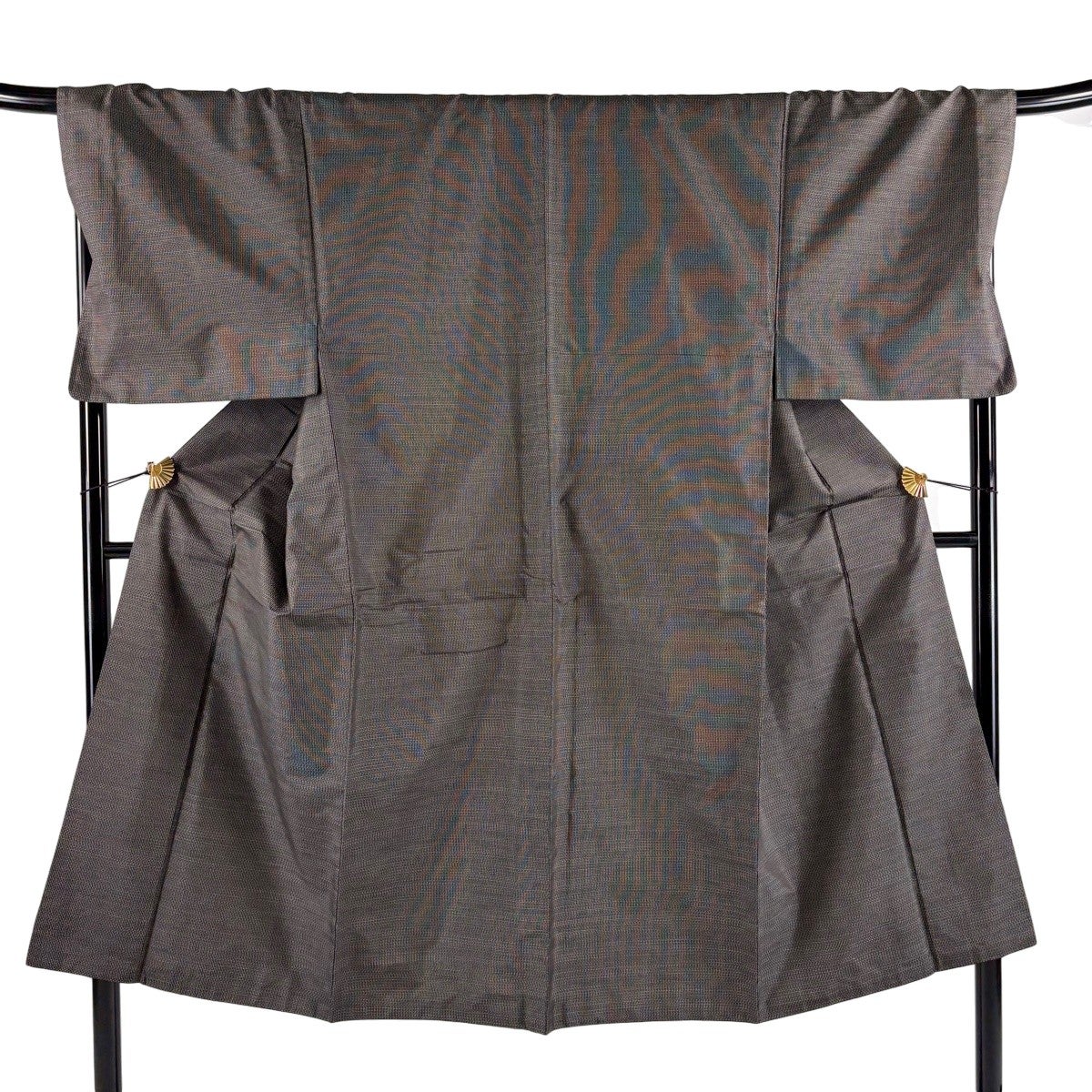在庫一掃】 男着物 身丈136.5cm 裄丈65.5cm S 袷 アンサンブル 結城紬