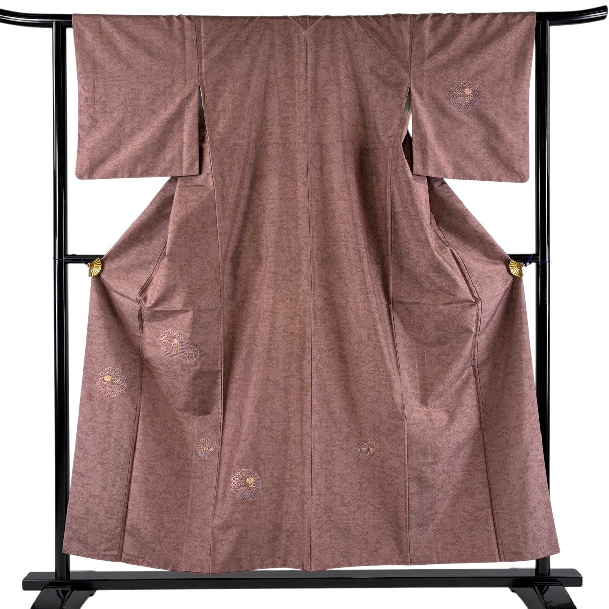 紬☆付け下げ☆裄70cm☆桜☆仕付け付き☆美品☆焦げ茶色系 紬☆付け下げ☆裄70cm☆桜☆仕付け付き☆美品☆焦げ茶色系 【公式通販】