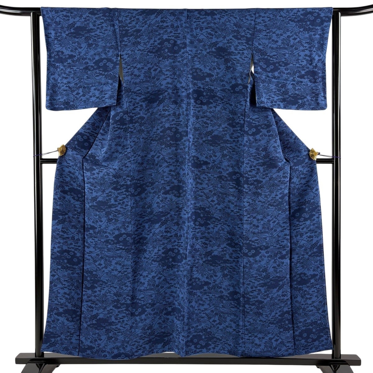 紬 身丈159cm 裄丈63.5cm 正絹 秀品 【中古】 美品】 紬 身丈159.5cm 裄丈63.5cm S 単衣 縞 幾何学 薄茶色 正絹 名品