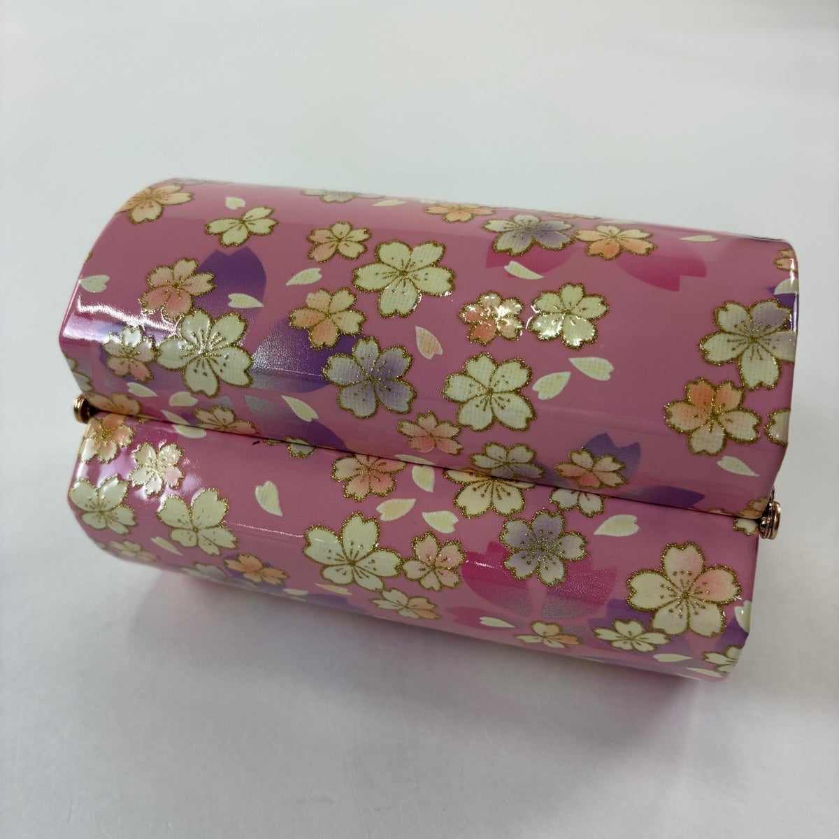 和装バッグ 優品 フォーマル 桜 花びら 金彩 ピンク 和装小物｜中古