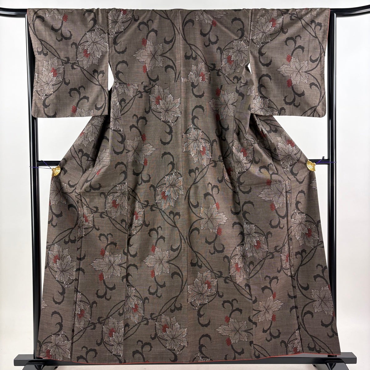 結城紬 美品 秀品 身丈158cm 裄丈63.5cm 正絹 【中古】 美品】 紬 身丈158cm 裄丈62.5cm 正絹 秀品 【中古】の通販 by