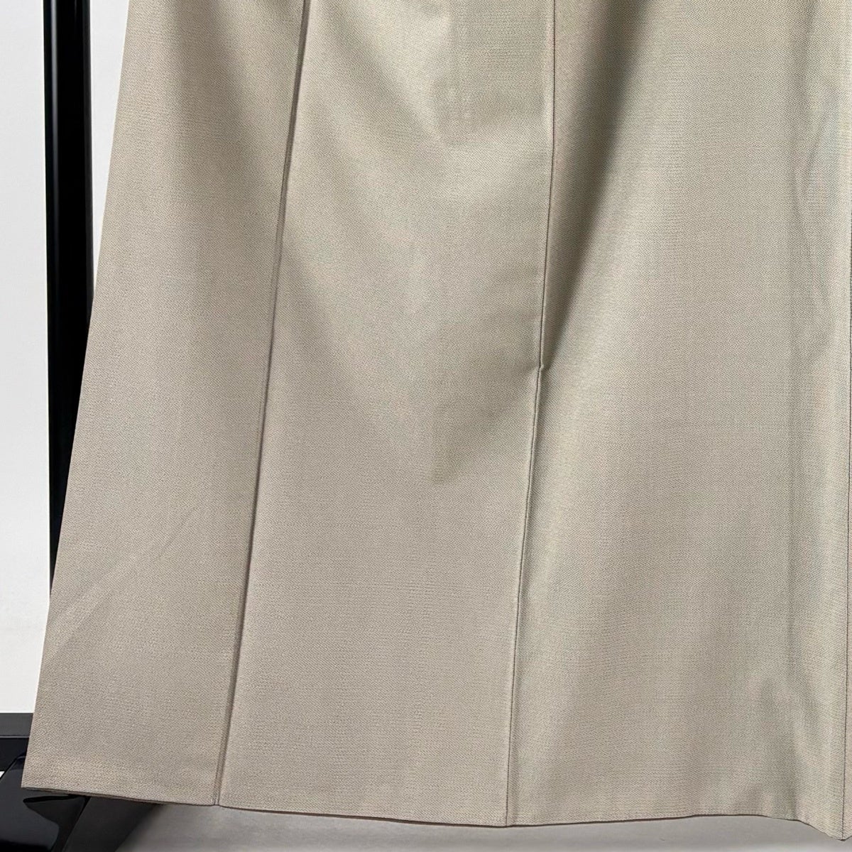 紬 身丈164cm 裄丈67cm M 袷 亀甲絣 ベージュ 正絹 秀品｜中古・古着
