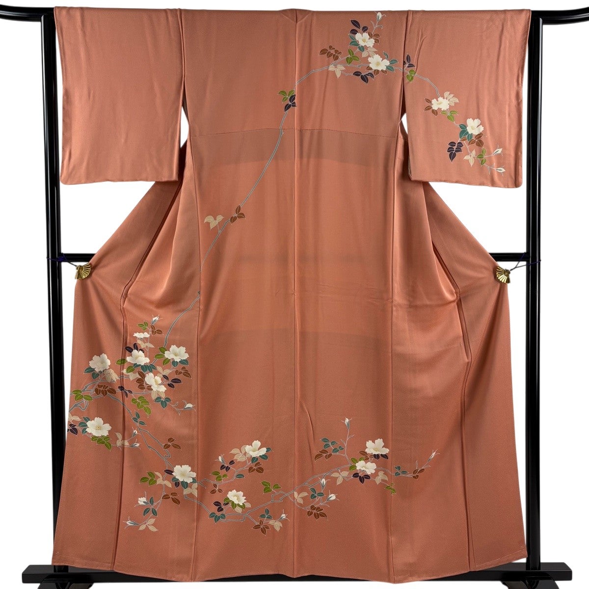 訪問着 身丈158cm 裄丈67cm 正絹 秀品 【中古】 訪問着 身丈158cm 裄67cm レディース 袷 鳥柄 裄長 裄Lサイズ 秋冬春用
