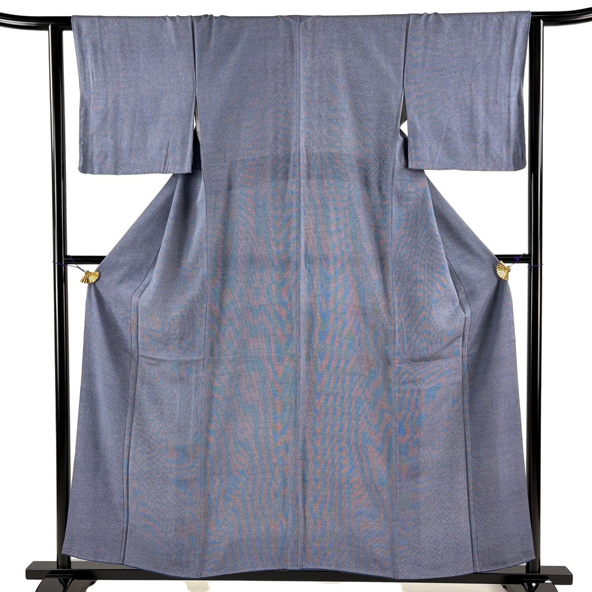 【美品】 江戸小紋 身丈152cm 裄丈64.5cm 正絹 秀品 【中古】 美品】 江戸小紋 身丈152.5cm 裄丈62cm S 袷 万筋 青灰色 正絹 名品