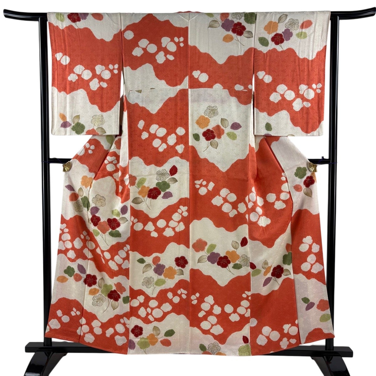 小紋 美品 名品 身丈159cm 裄丈62.5cm 正絹 【中古】 美品】 小紋 身丈159cm 裄丈64cm 正絹 秀品 【中古】の通販 by