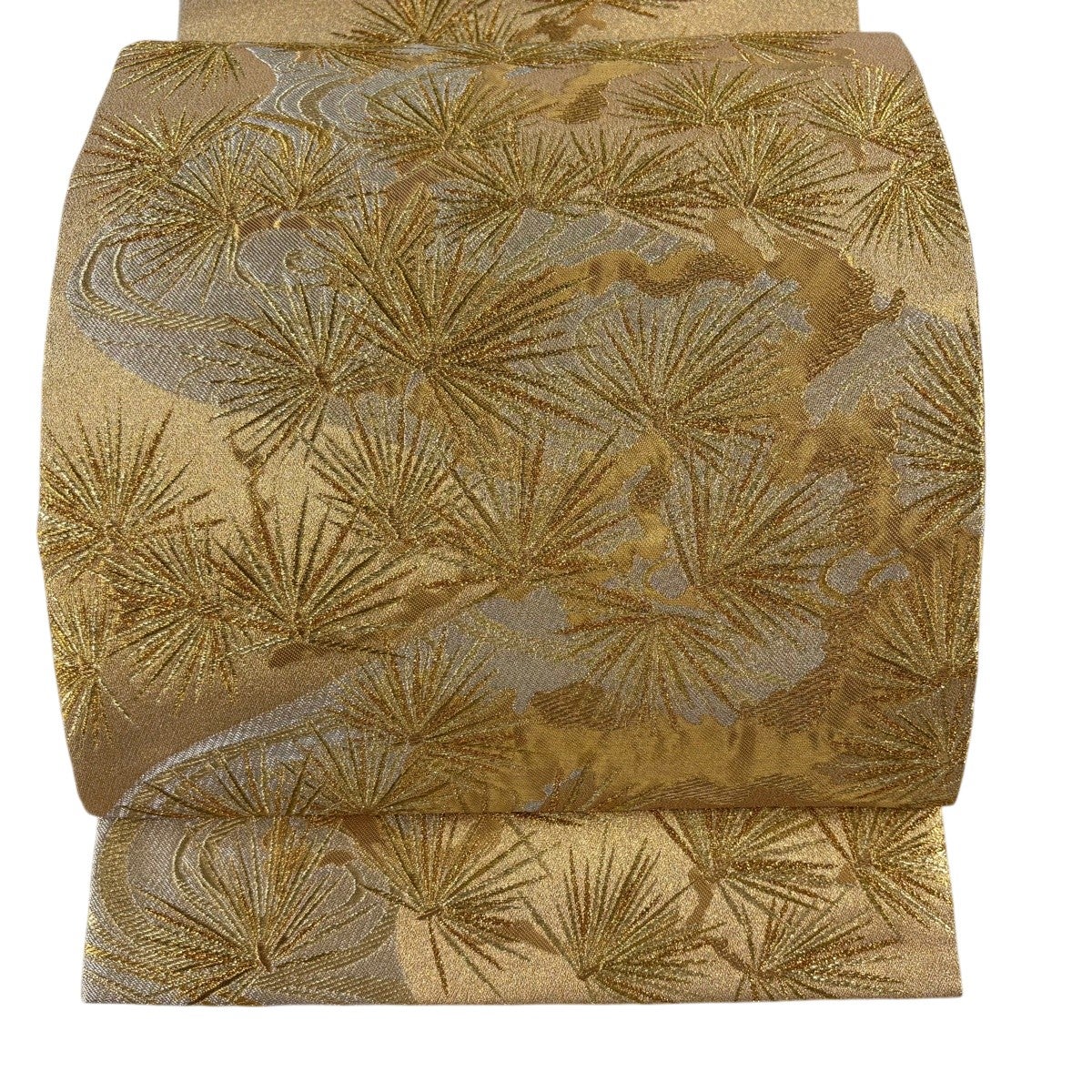 MO-3096 袋帯 格子に流水や松 金糸 金色 MO-3096 袋帯 格子に流水や松 金糸 金色 【公式通販】