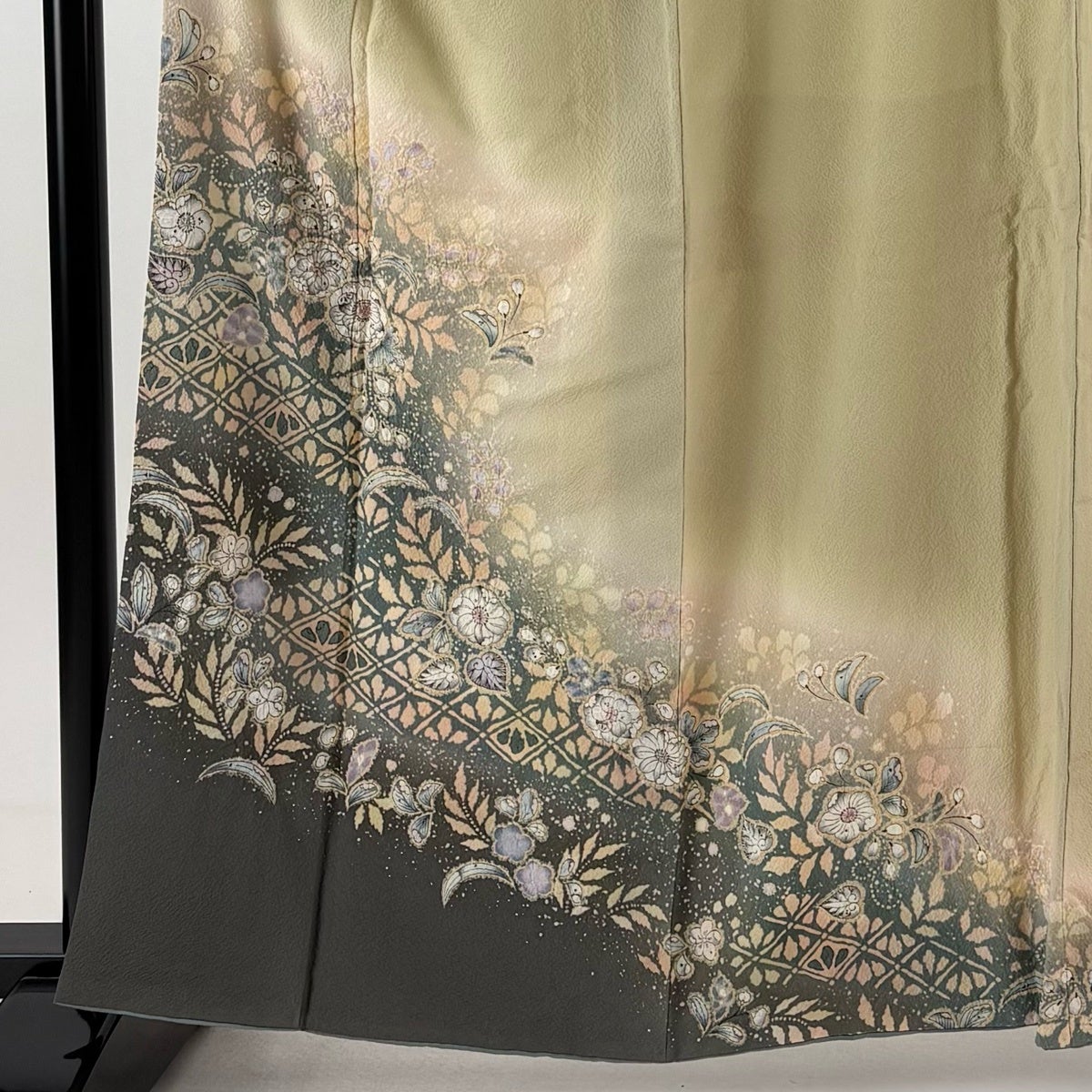 翠山工房 辻ヶ花訪問着 161㎝　4点セット 翠山工房 紫鳶 辻が花訪問着 ゆったりサイズ - からん::アンティーク