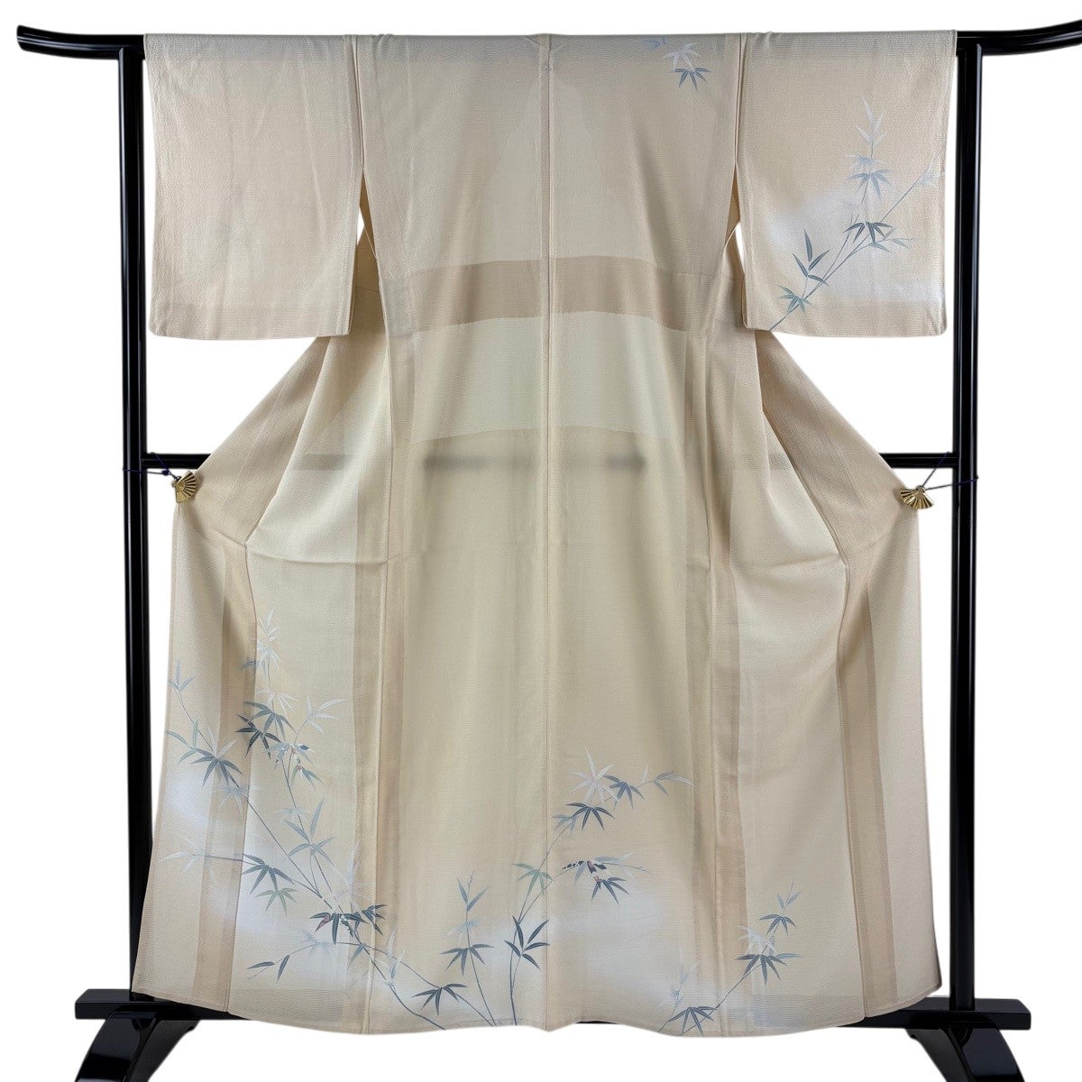 訪問着 美品 名品 身丈159cm 裄丈64.5cm 正絹 【中古】 美品】 訪問着 身丈159cm 裄丈66.5cm M 袷 落款あり 枝花 草花 ぼかし