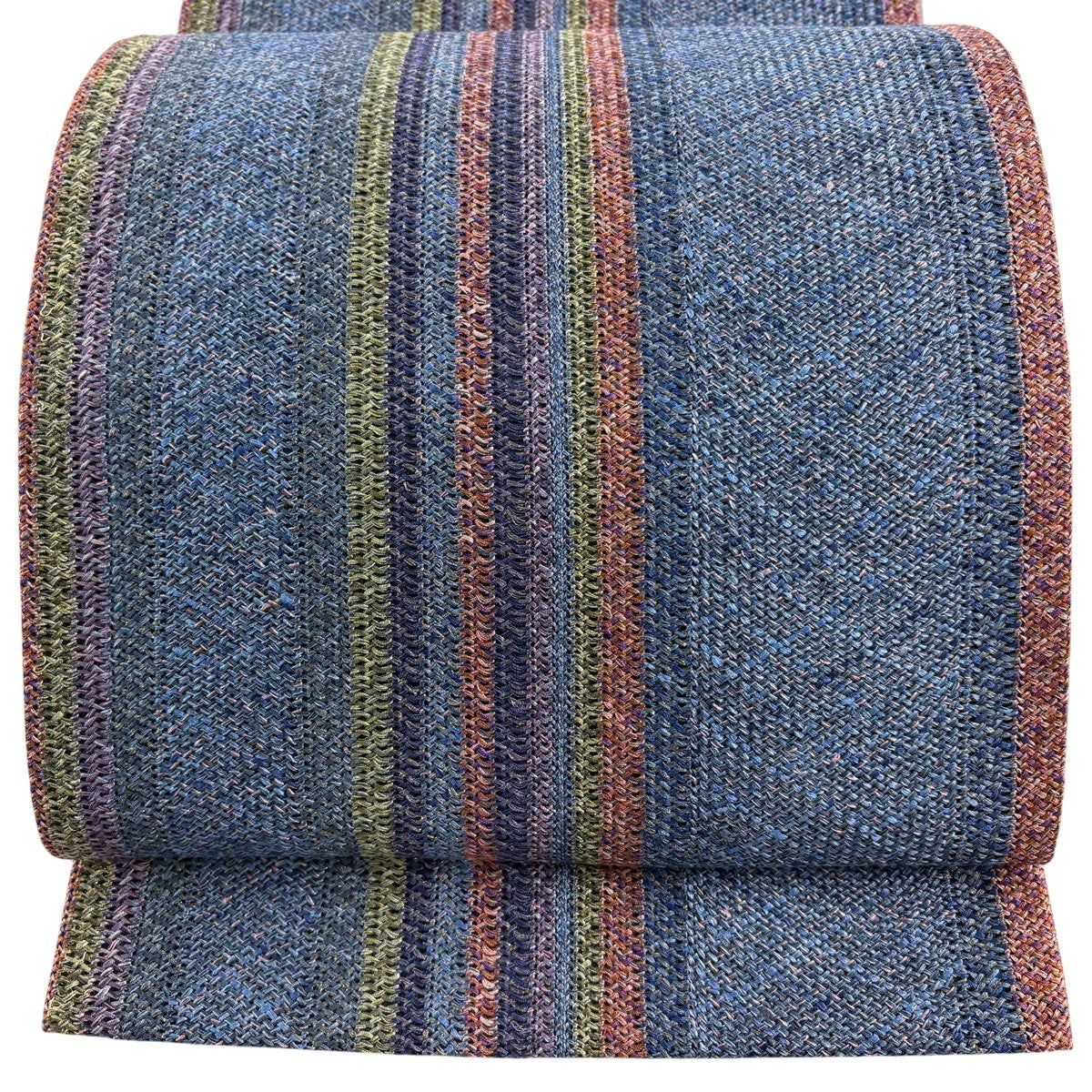 【美品】 袋帯 秀品 六通 正絹 【中古】 美品】 袋帯 秀品 本袋 幾何学 金糸 茶緑色 六通 正絹｜中古・古着