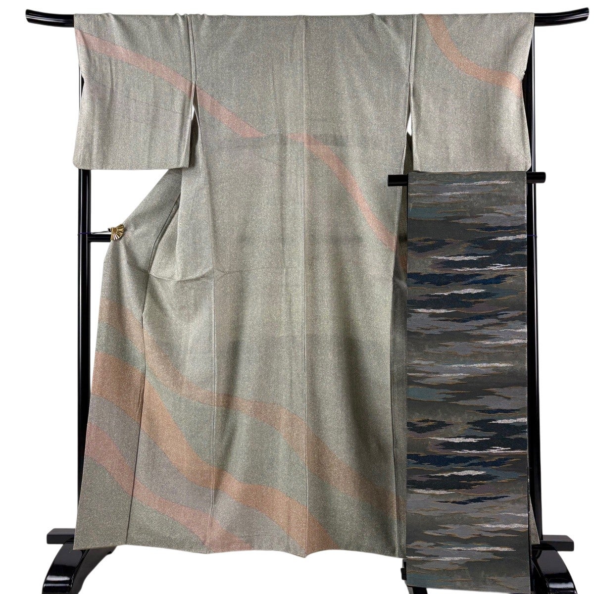 訪問着 美品 秀品 156cm 66cm 正絹 【中古】 美品】 訪問着 身丈156cm 裄丈67cm 正絹 秀品 【中古】の通販 by