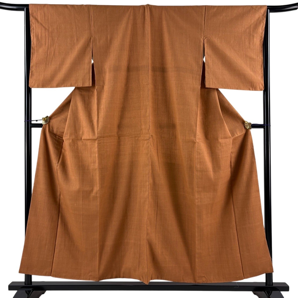 結城紬 身丈155cm 裄丈63cm 正絹 逸品 【中古】 美品】 結城紬 身丈156cm 裄丈65cm M 袷 本葉結城紬 証紙あり 赤茶