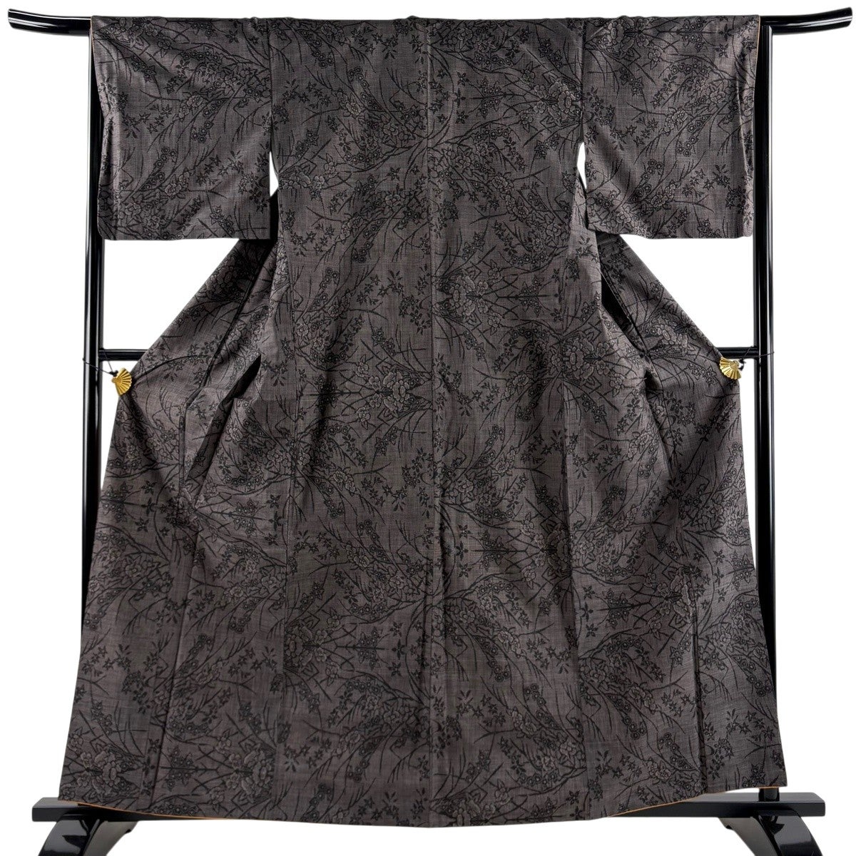 【美品】 紬 身丈158.5cm 裄丈62cm 正絹 秀品 【中古】 美品】 紬 身丈158cm 裄丈62.5cm 正絹 秀品 【中古】の通販 by