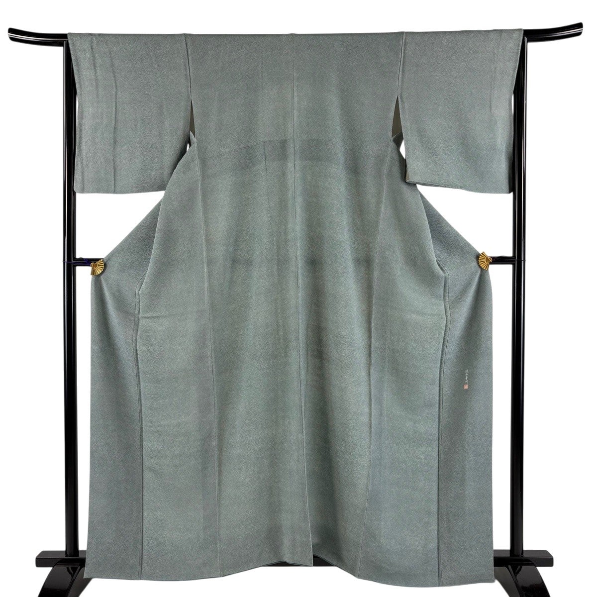 江戸小紋 美品 逸品 身丈156cm 裄丈64.5cm 正絹 【中古】 江戸小紋 身丈157.5cm 裄丈61.5cm S 袷 落款あり 縦縞 茶紫 正絹 秀品