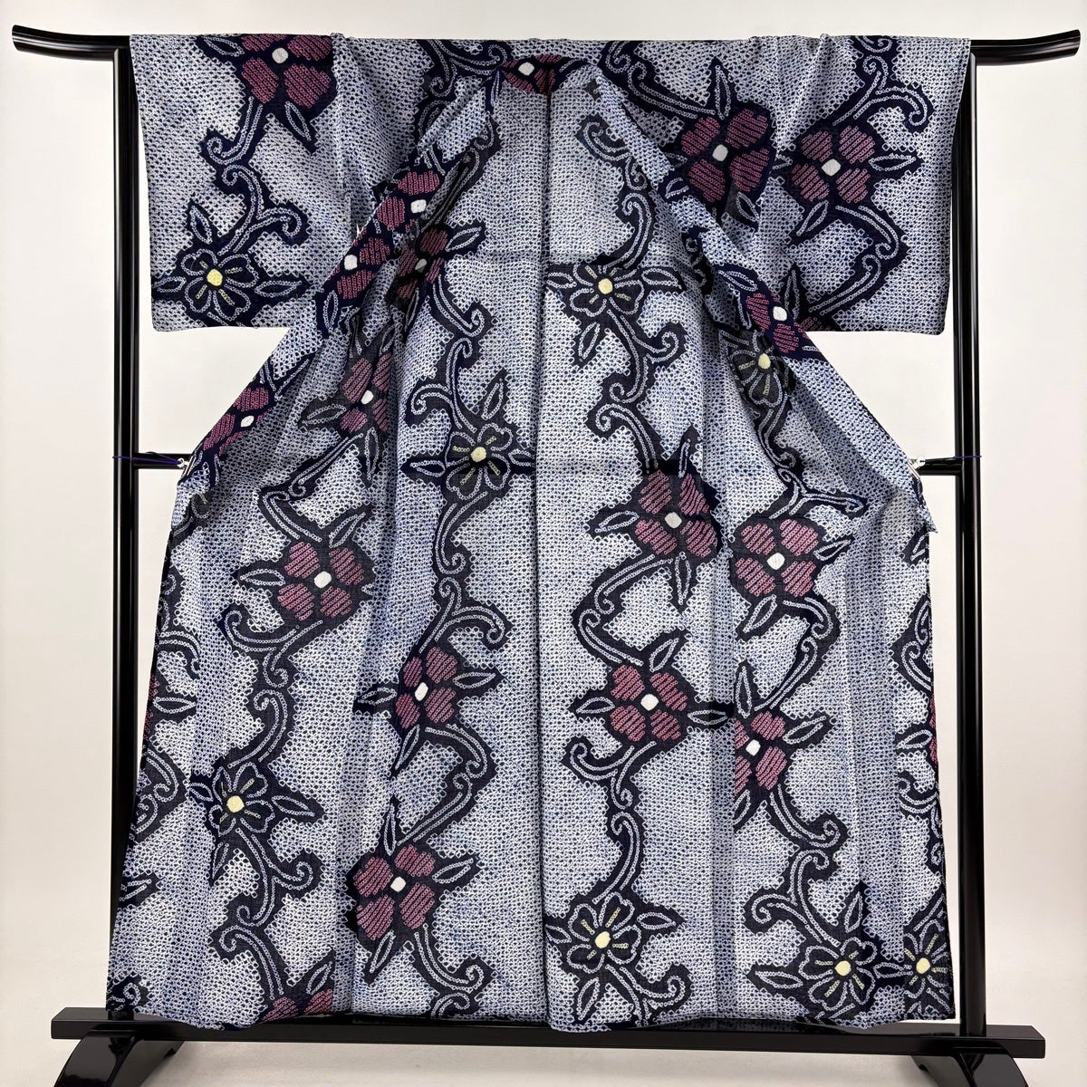 浴衣 身丈160.5cm 裄丈66cm 綿 名品 【中古】 美品】 浴衣 身丈160.5cm 裄丈64.5cm 綿 名品 【中古】の通販 by