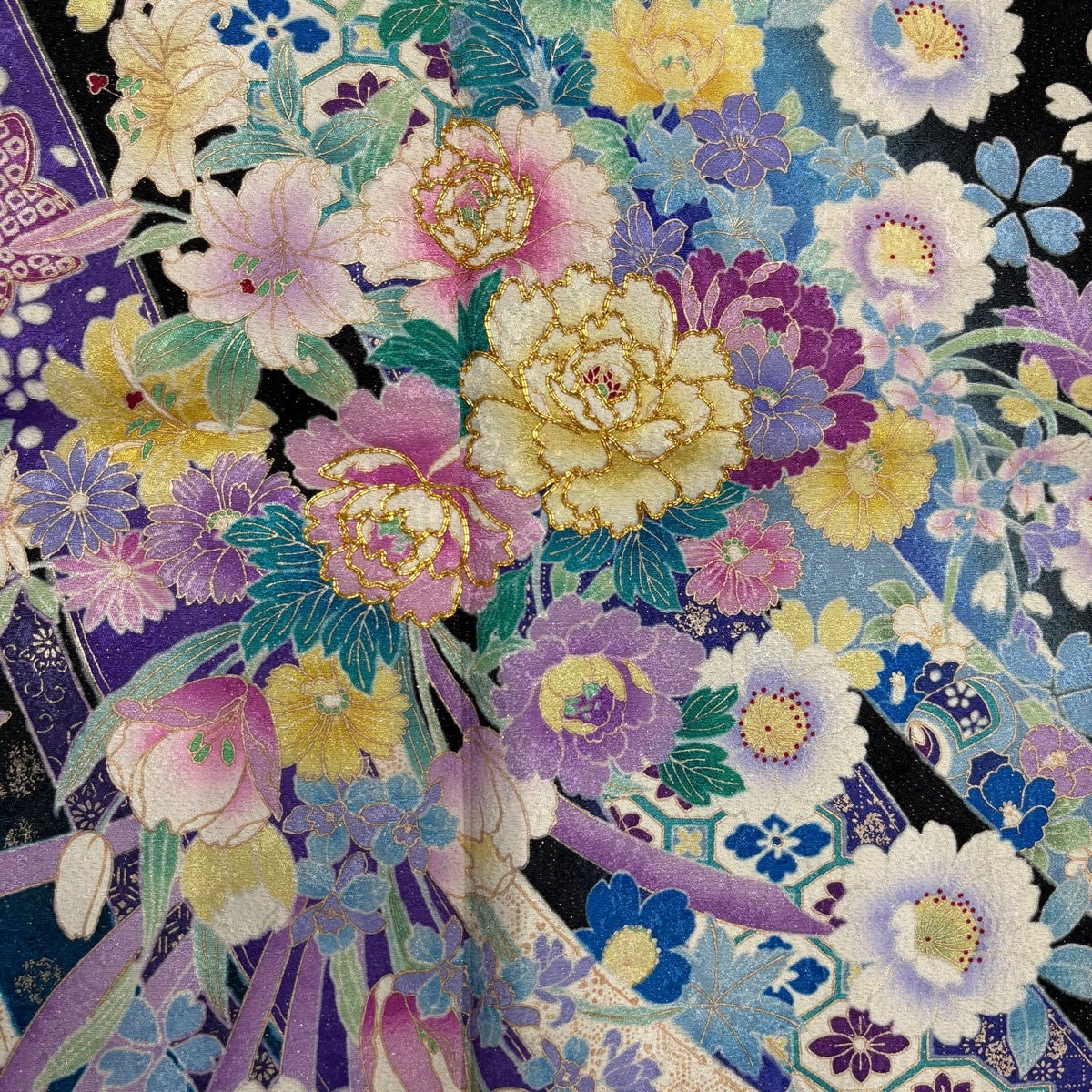振袖 身丈171cm 裄丈68cm 正絹 秀品 【中古】 振袖 身丈171cm 裄丈68cm 正絹 美品 名品 【中古】 【公式通販】