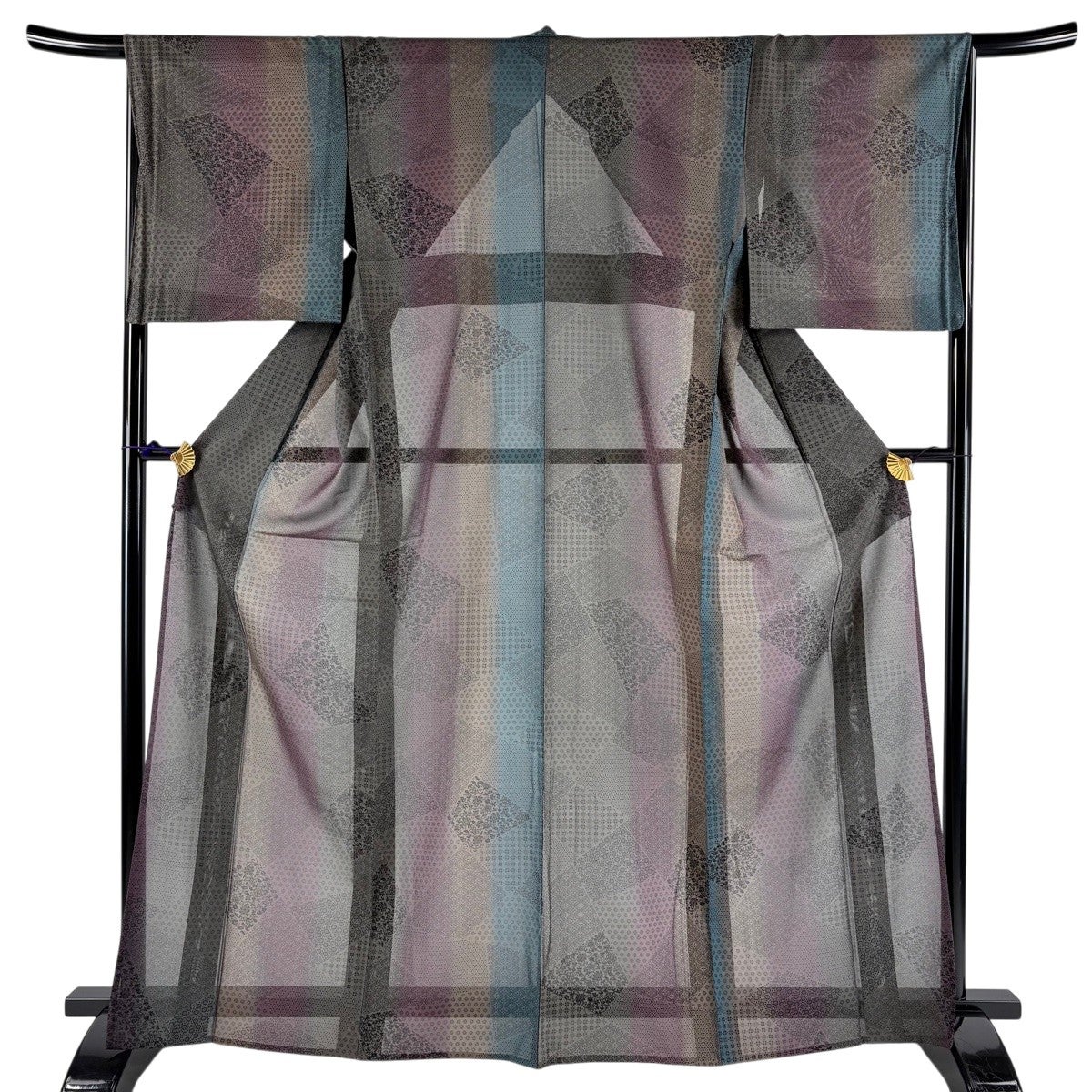 【美品】 小紋 身丈166cm 裄丈67cm 化繊 秀品 【中古】 美品】 小紋 身丈166cm 裄丈67cm 化繊 秀品 【中古】の通販 by