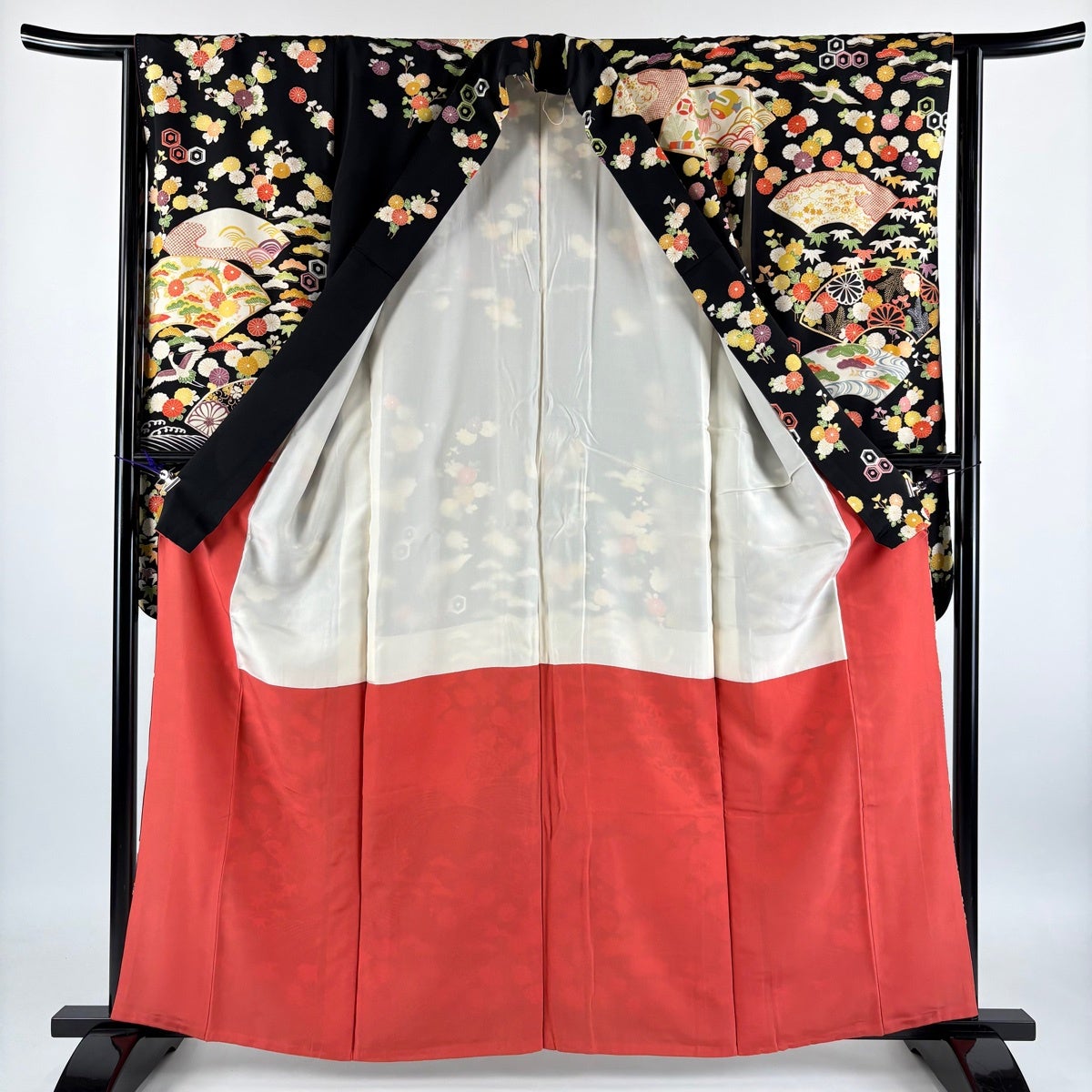 振袖 身丈162cm 裄丈66.5cm 正絹 名品 【中古】 GW試着対象｜送料無料】振袖 長襦袢 2点 セット 成人式 販売 正絹