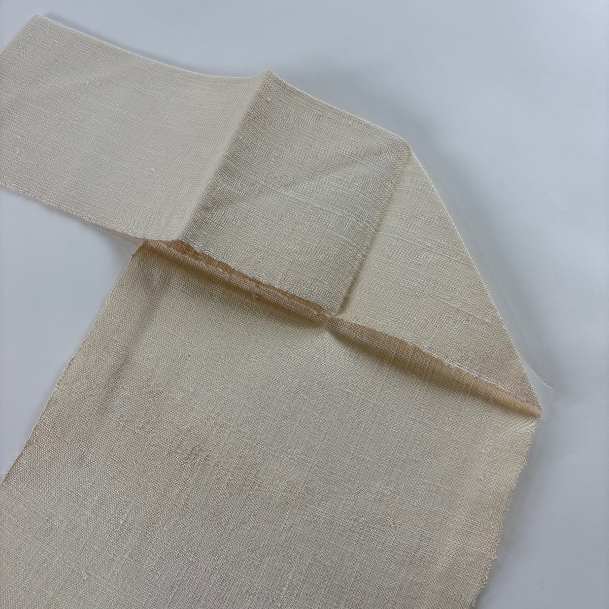 名古屋帯 秀品 渡文 証紙あり 紬地 八寸名古屋帯 松葉仕立て 無地