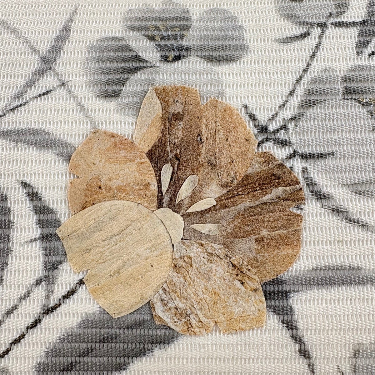 【美品】 名古屋帯 名品 正絹 【中古】 美品】 名古屋帯 優品 草花 鳥 箔 茶紫 正絹｜中古・古着・リサイクル